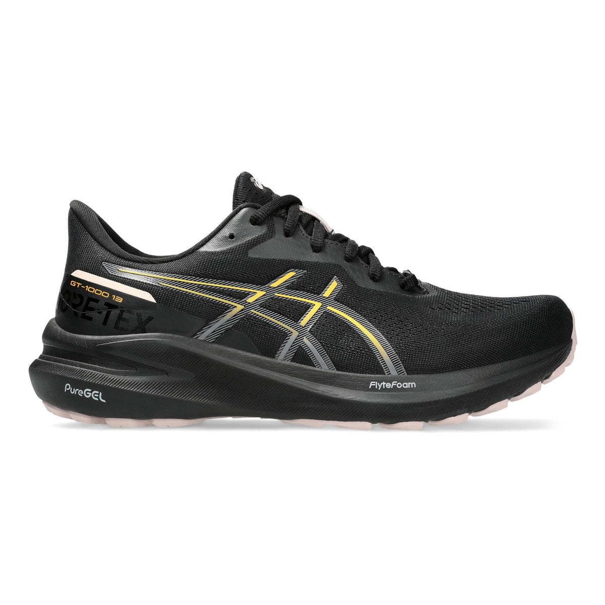 ASICS GT-1000 13 GTX Stability Running Shoe Women-Black,Orange