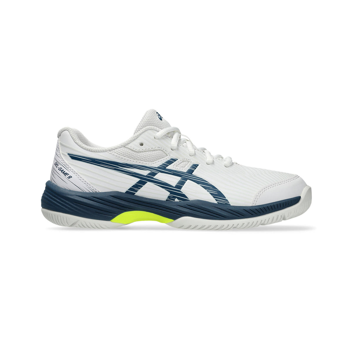 ASICS Gel-Game 9 GS Allcourtschuh Kinder - weiß, blau