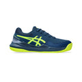 Gel-Resolution 9 GS Sandplatzschuh Kinder - dunkelblau, neongelb