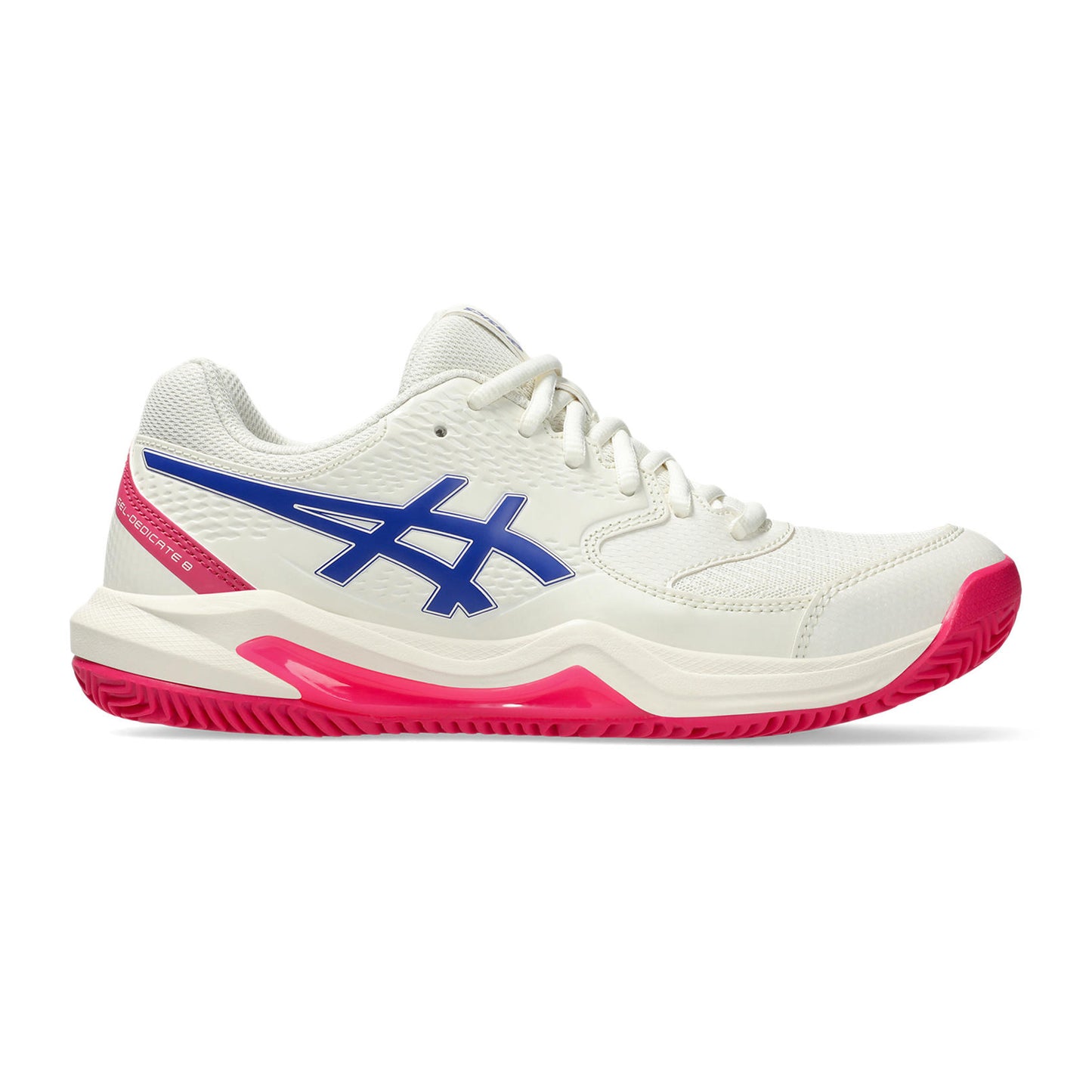 ASICS Gel-Dedicate 8 Clay Court Shoe Women-Cream,Dark Blue