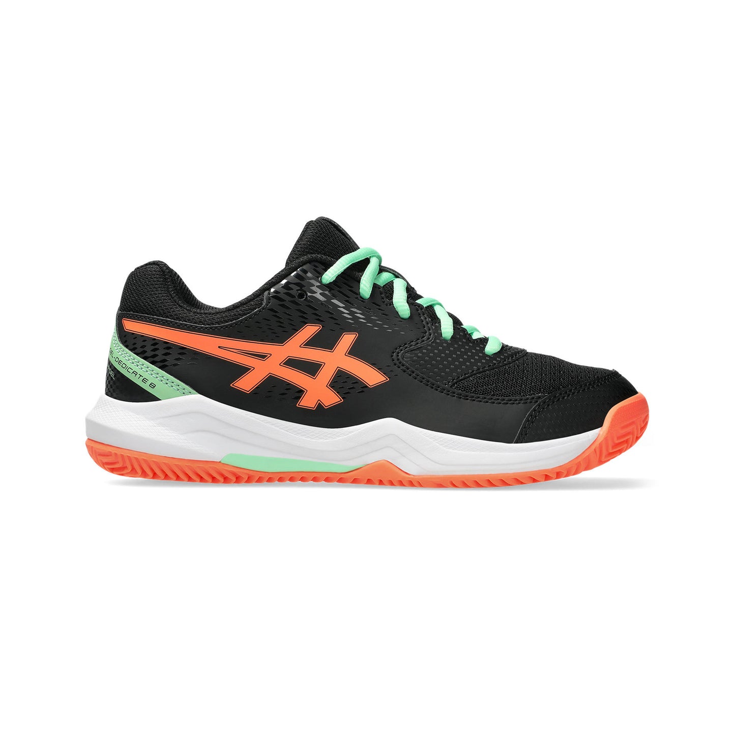 ASICS GEL-DEDICATE 8 PADEL GS Padelschuh Kinder-schwarz, koralle