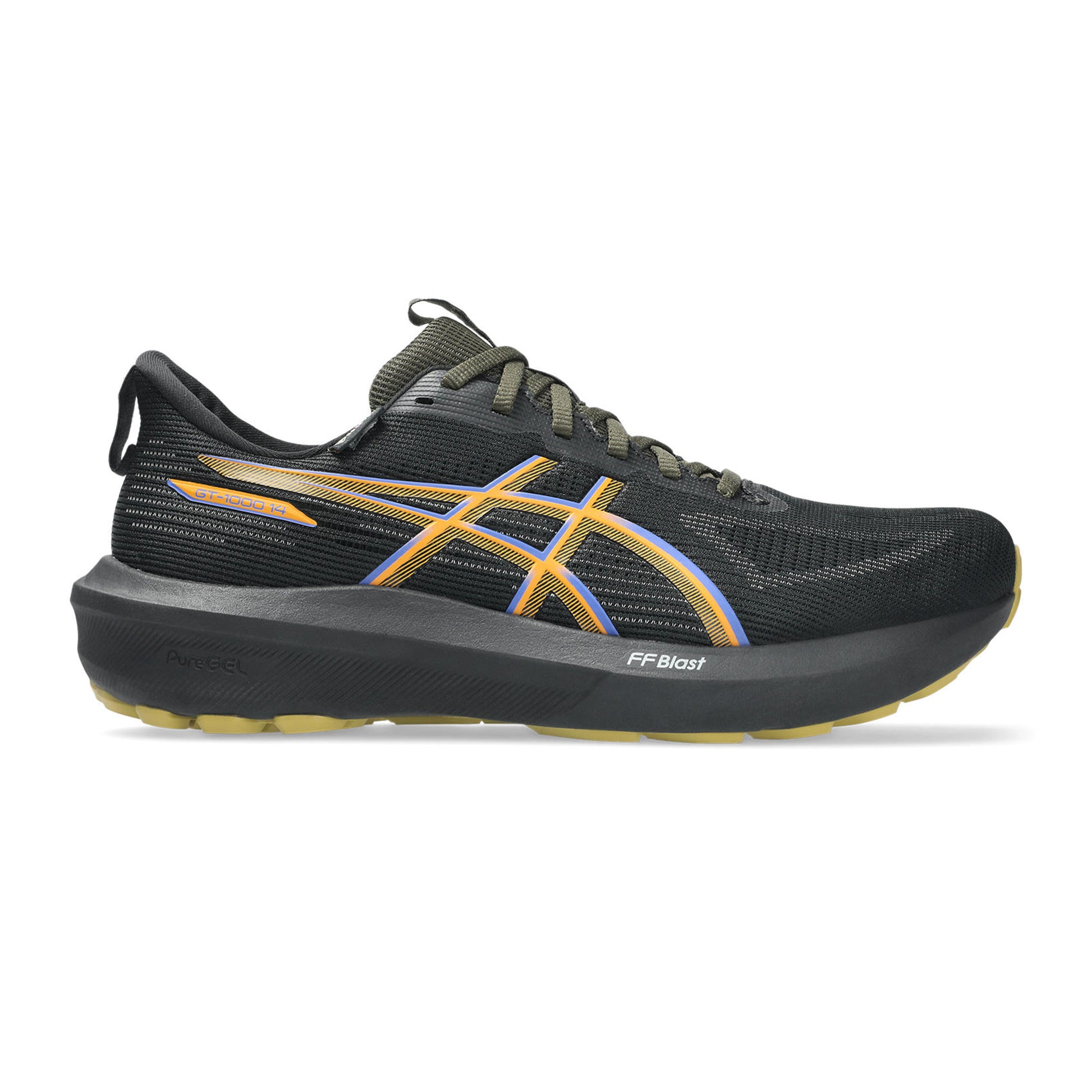 ASICS GT-1000 14 GTX Stability running shoe Men-black, caramel