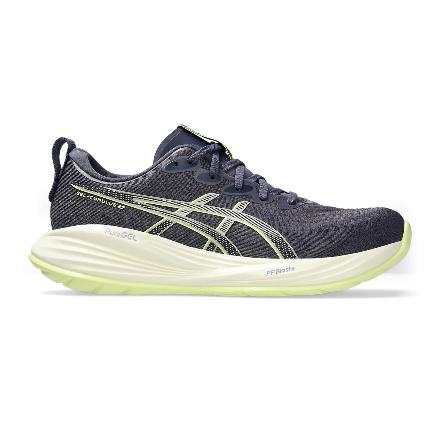 ASICS Gel-Cumulus 27 Neutralschuh Herren-Blaugrau,Gelb