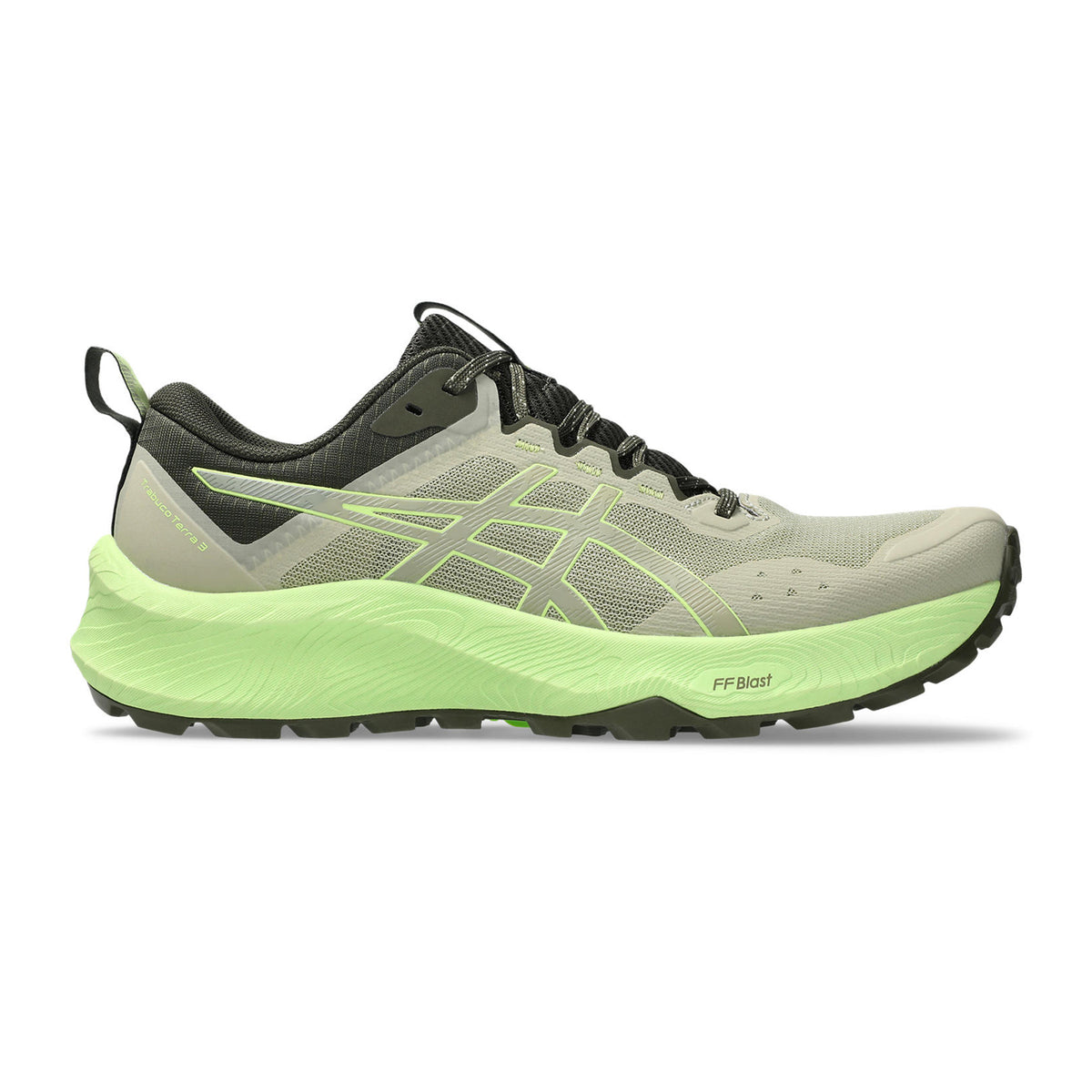 ASICS Trabuco Terra 3 Trail running shoe Men-khaki, lime