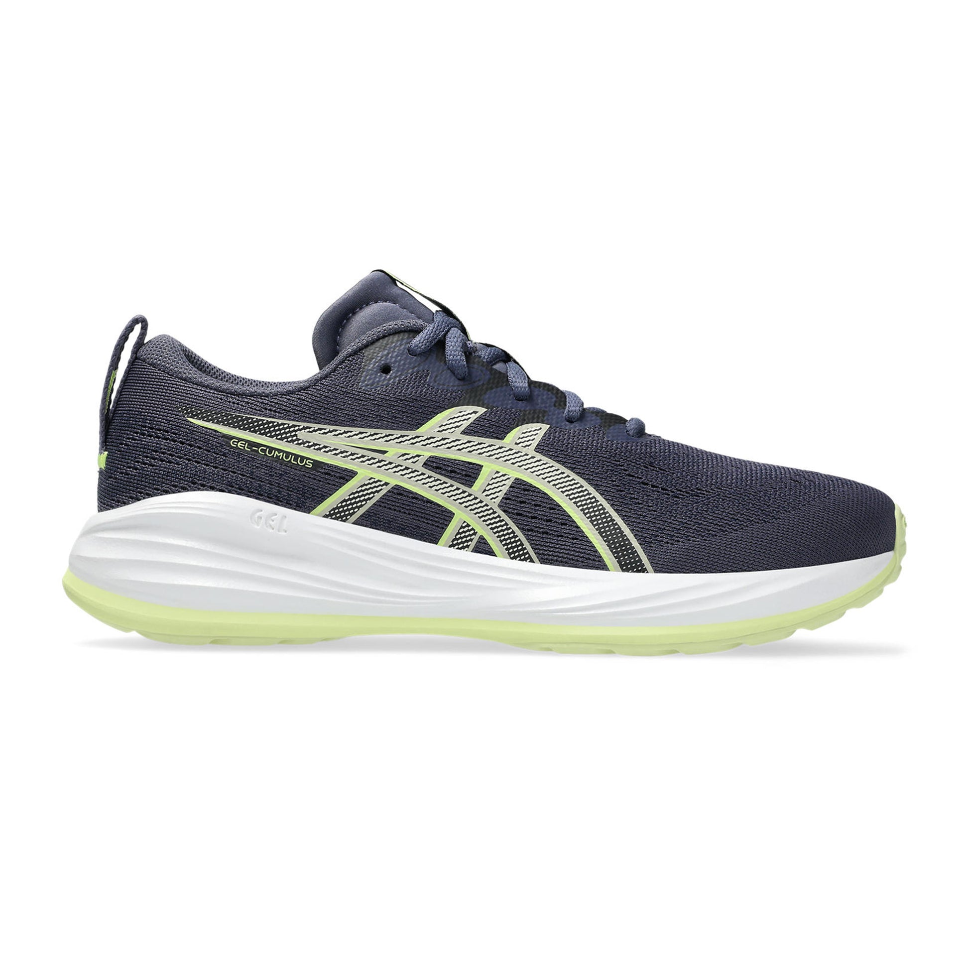 ASICS Gel-Cumulus 27 GS Neutral running shoe Kids-blue grey, yellow