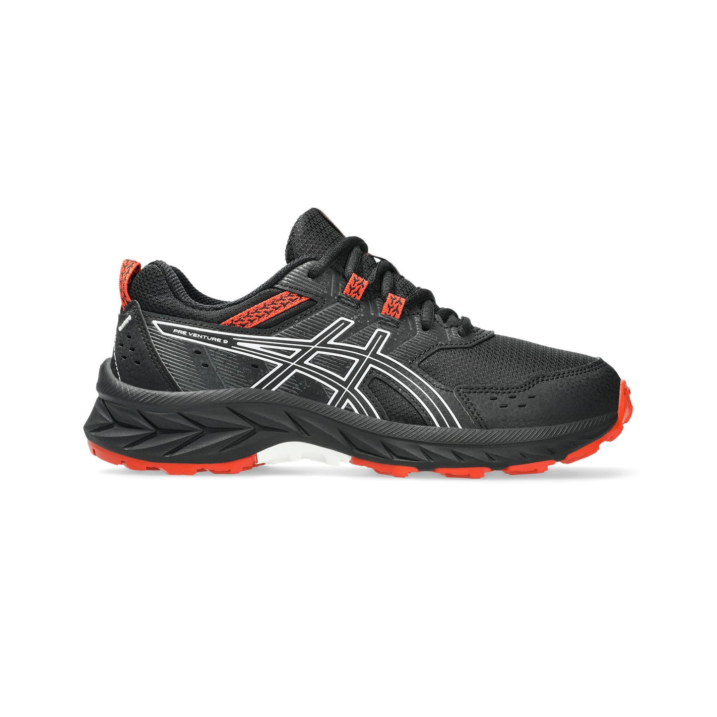 ASICS Pre-Venture 9 GS Trail Running Shoe Kids-Black,White