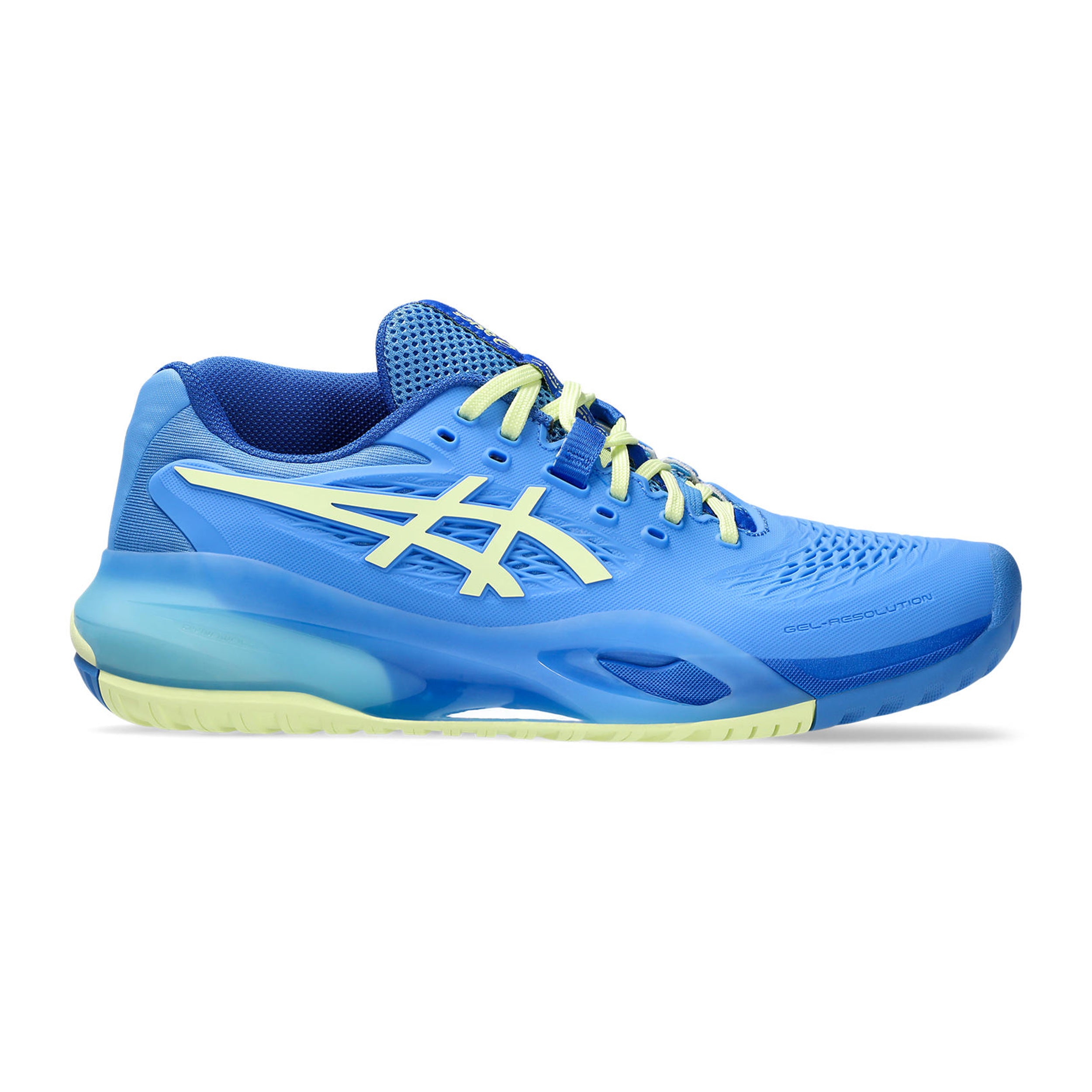 ASICS Gel-Resolution X Allcourtschuh Damen - blau, limette