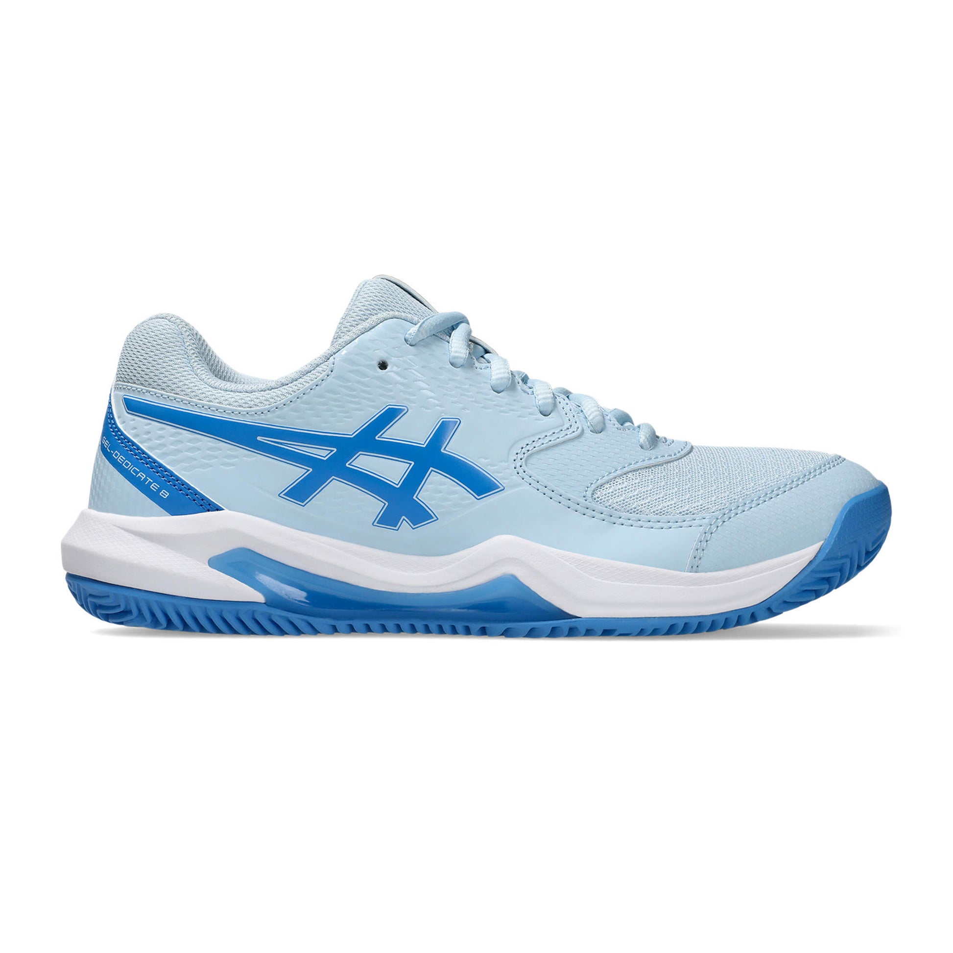 ASICS Gel-Dedicate 8 Clay Court Shoe Women-Light Blue,Blue