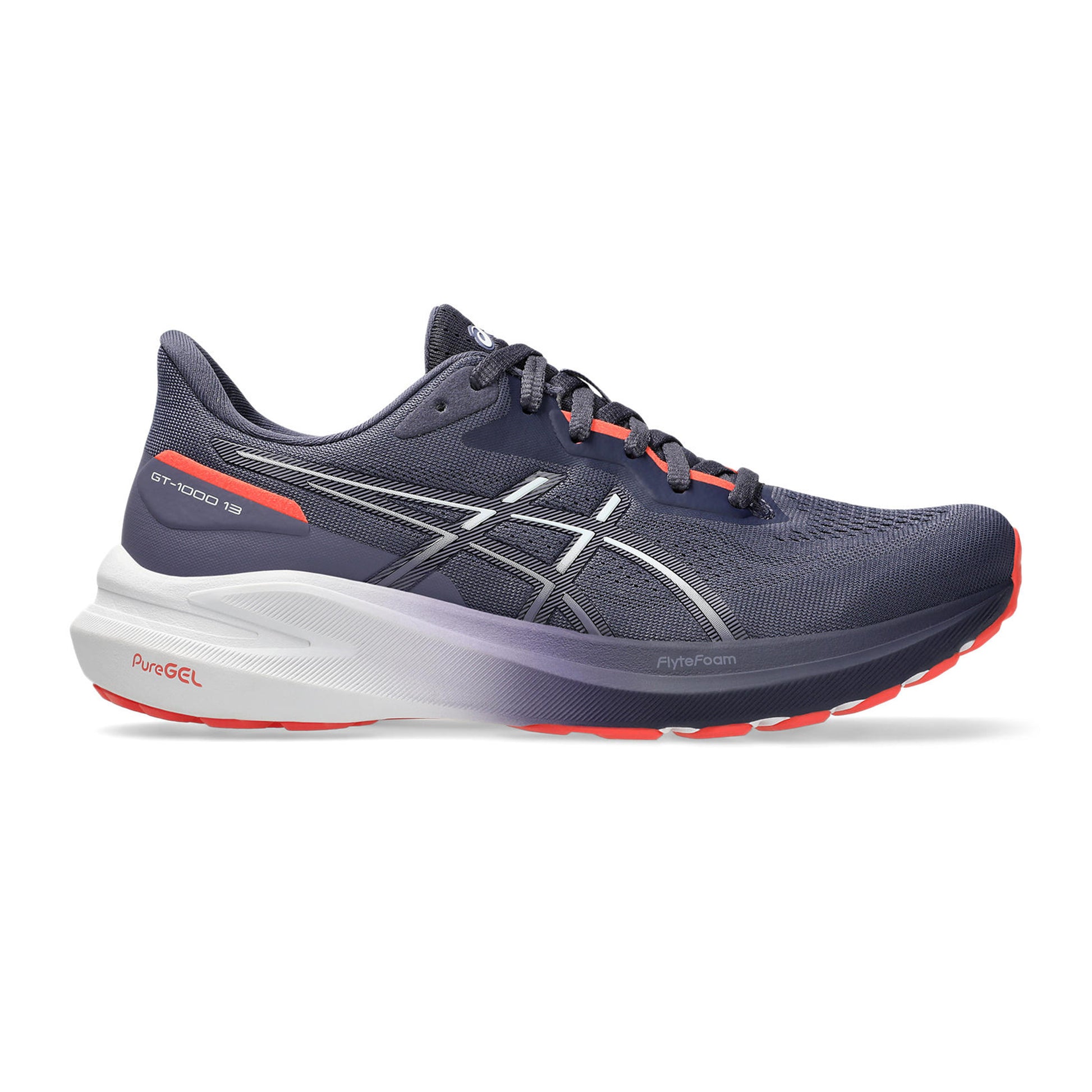 ASICS GT-1000 13 Stability Running Shoe Women-Blue Grey,White