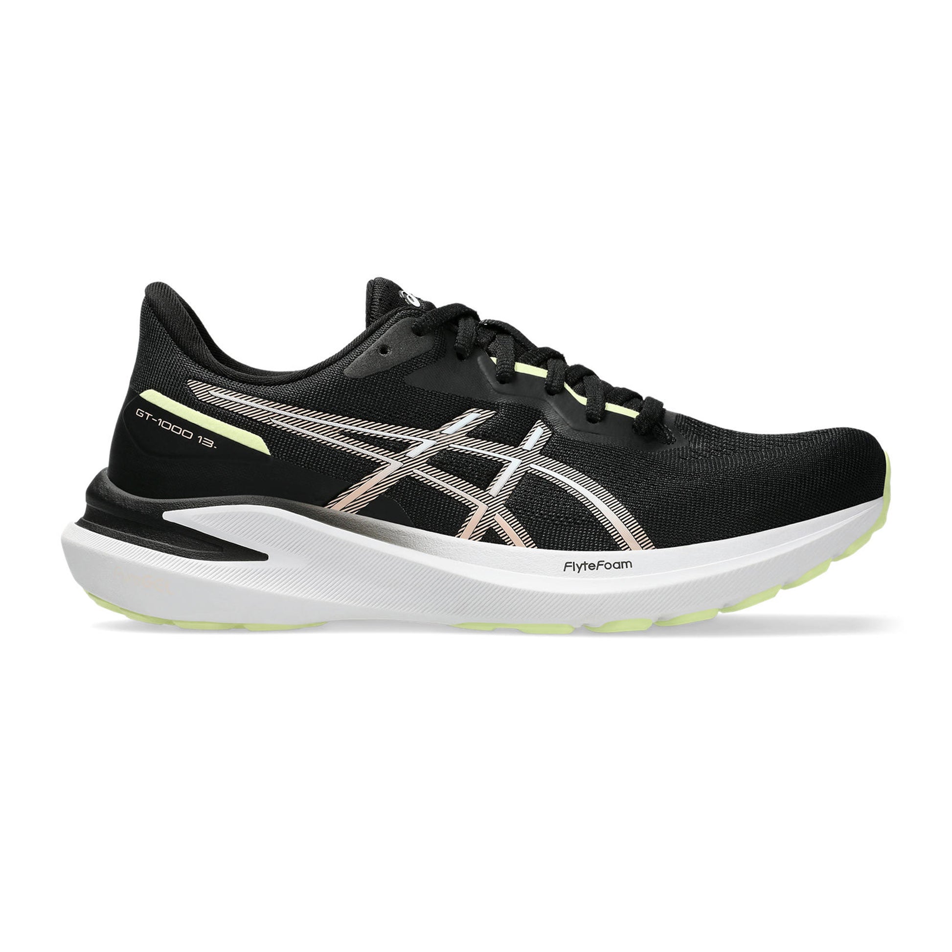 ASICS GT-1000 13 Stability Running Shoe Women-Black,Pink