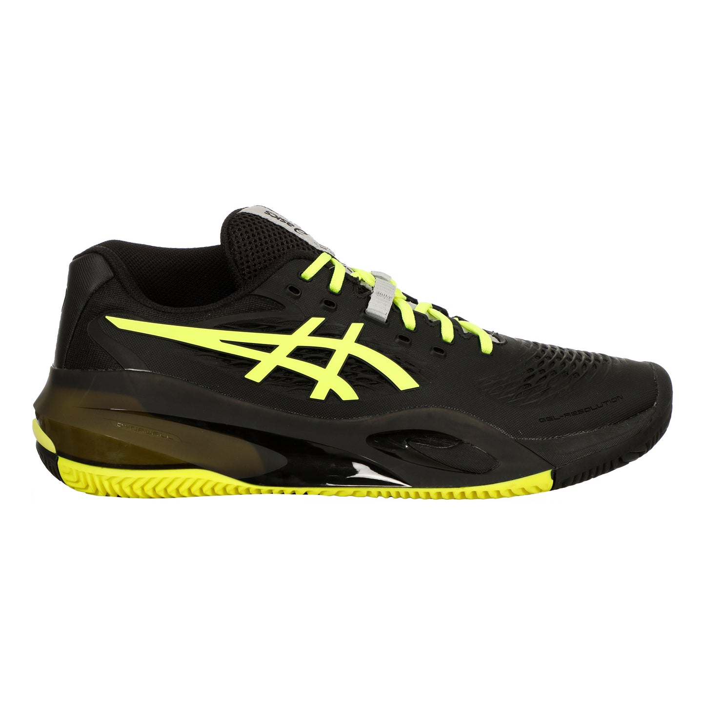 ASICS Gel-Resolution X Clay court shoe Men - black, neon yellow