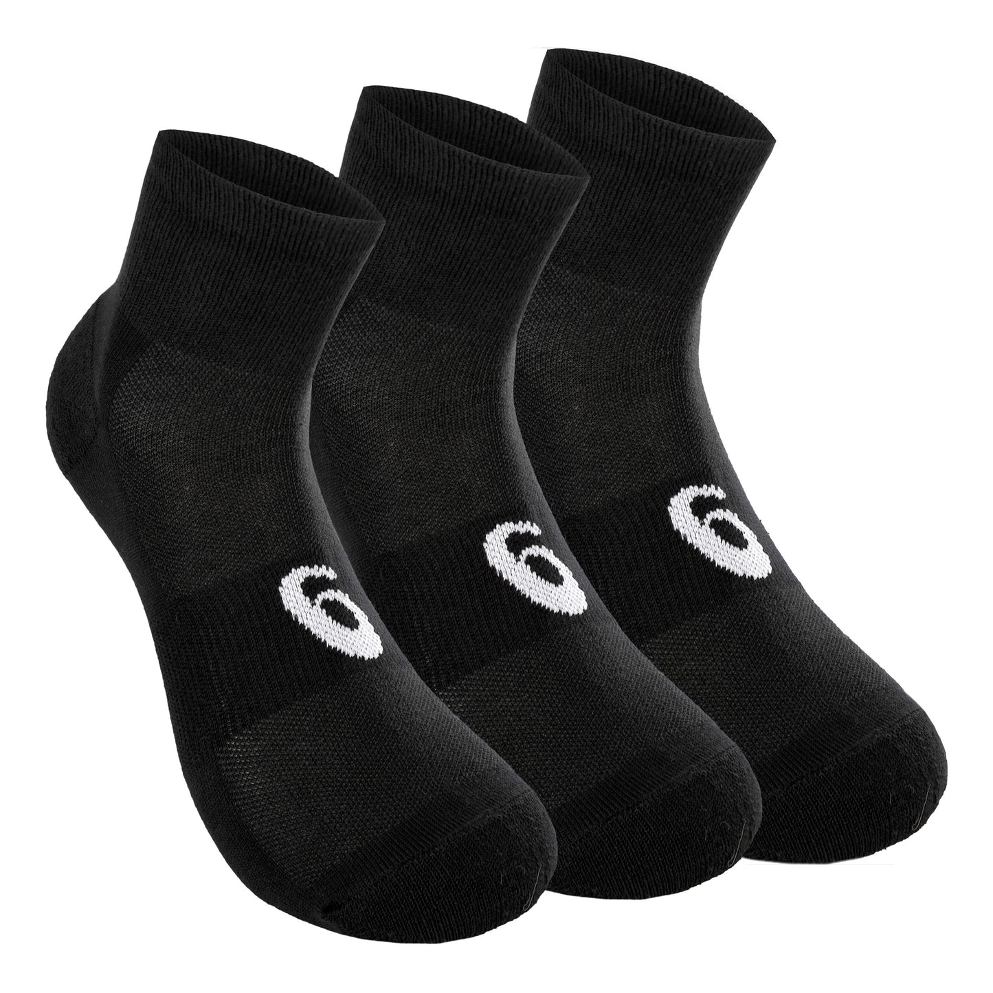 ASICS Quarter Sportsocken 3er Pack-Schwarz,Weiß