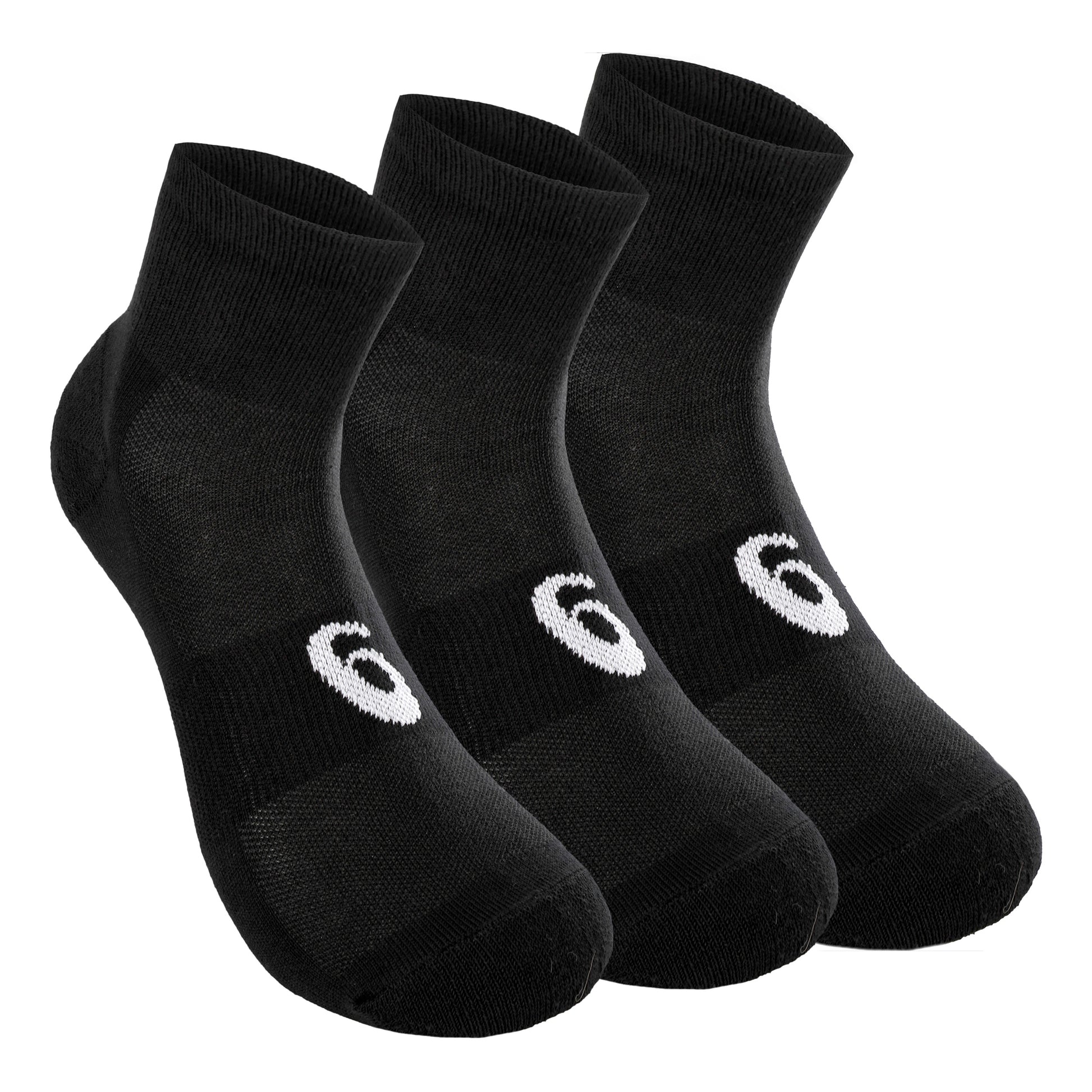 ASICS Quarter Sportsocken 3er Pack-Schwarz,Weiß