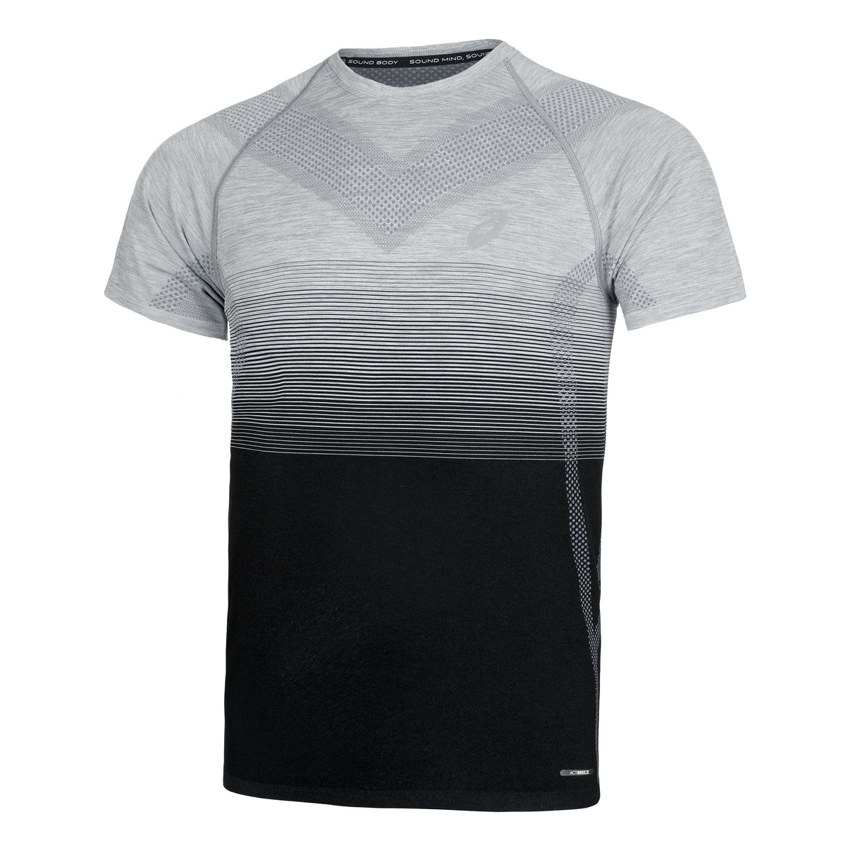 ASICS Seamless Running shirt Men - grey, black