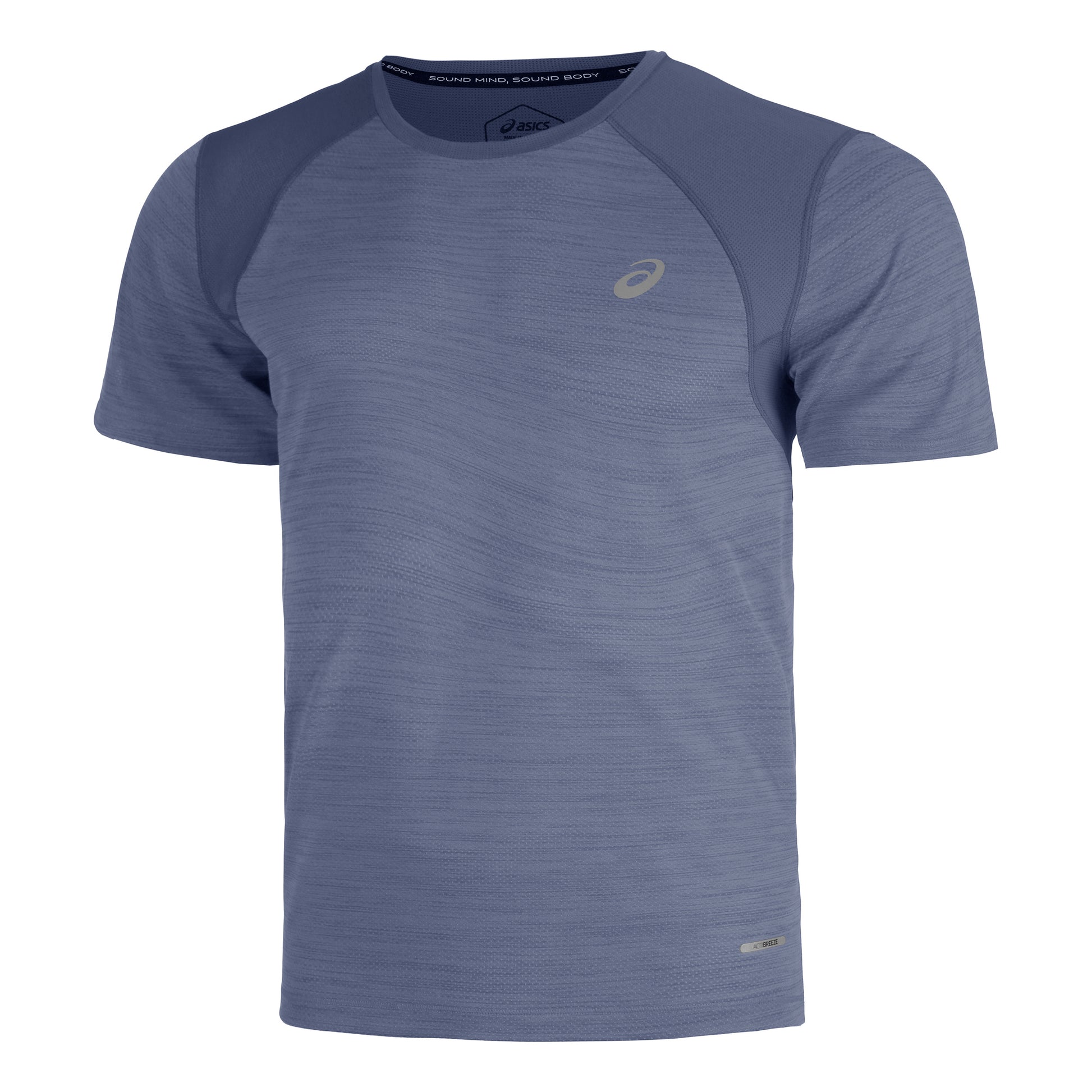 ASICS Road Running shirt Men - grey, blue