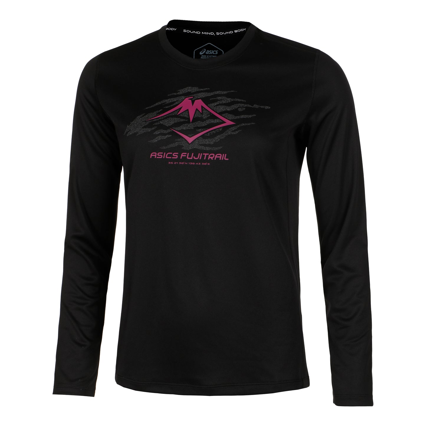 ASICS Fujitrail Logo Long sleeve Women - black, berry