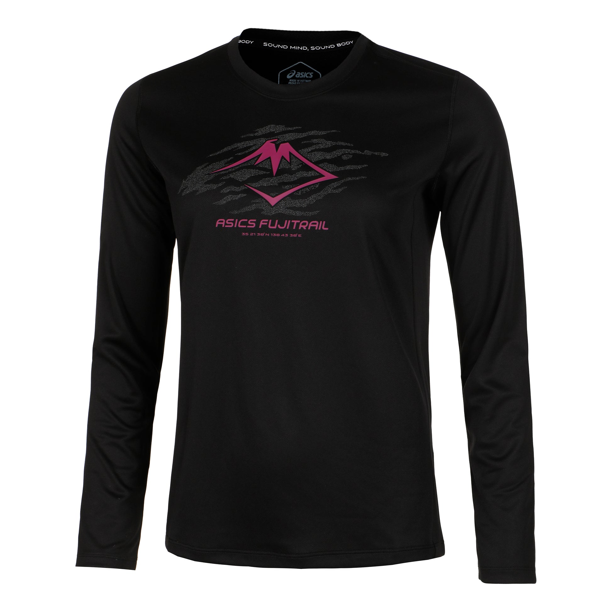 ASICS Fujitrail Logo Long sleeve Women - black, berry