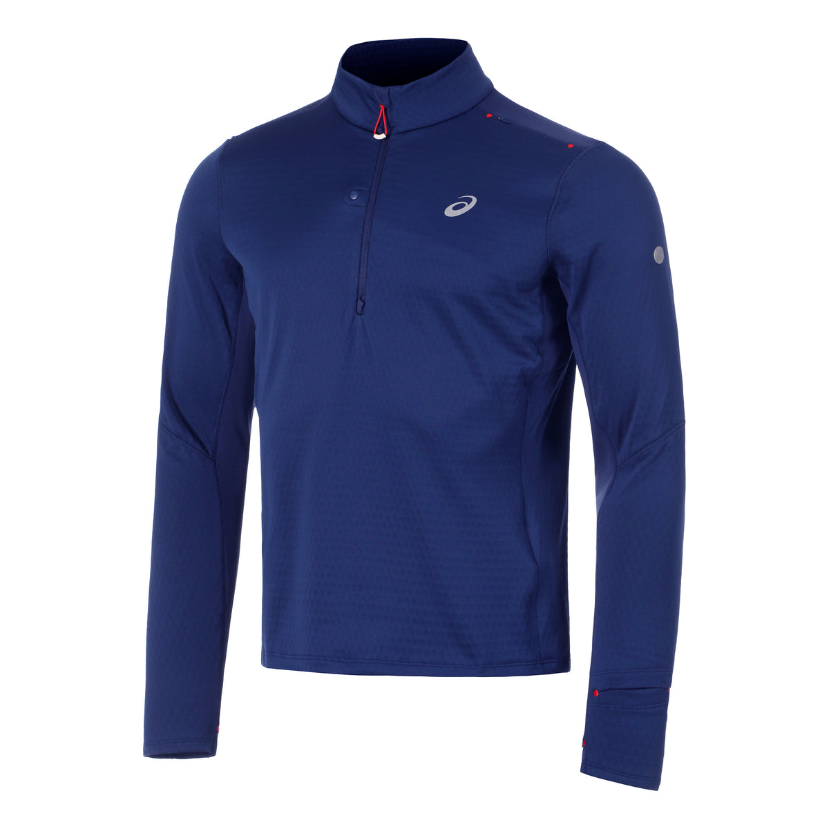 ASICS Road Winter 1/2 Zip Laufshirt Herren - dunkelblau,
