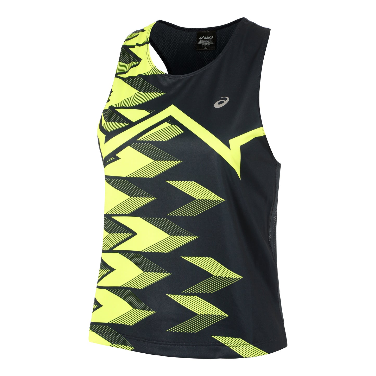 ASICS Light Graphic Tank Top Women-Dark Blue,Neon Yellow