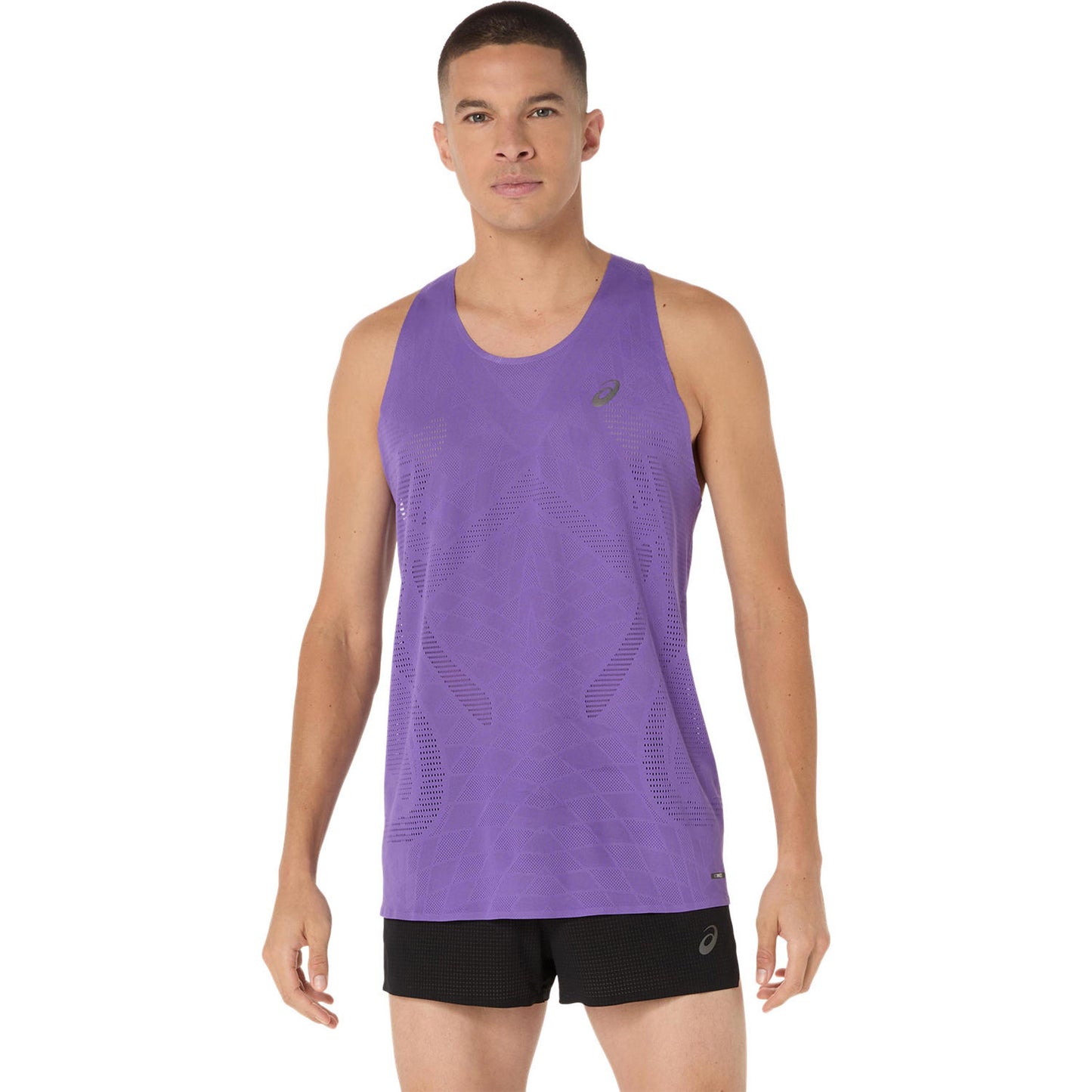 ASICS Meatrun Running Shirt Men-Violet