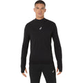 Road Winter Seamless  Running shirt Men - black