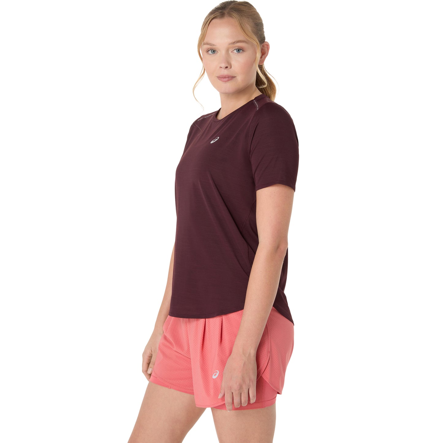 ASICS Road Laufshirt Damen-Dunkelrot