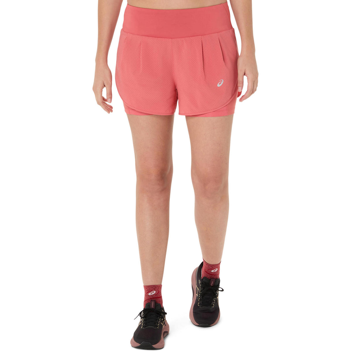 ASICS Road 2in1 3.5in Laufshorts Damen - berry, pink