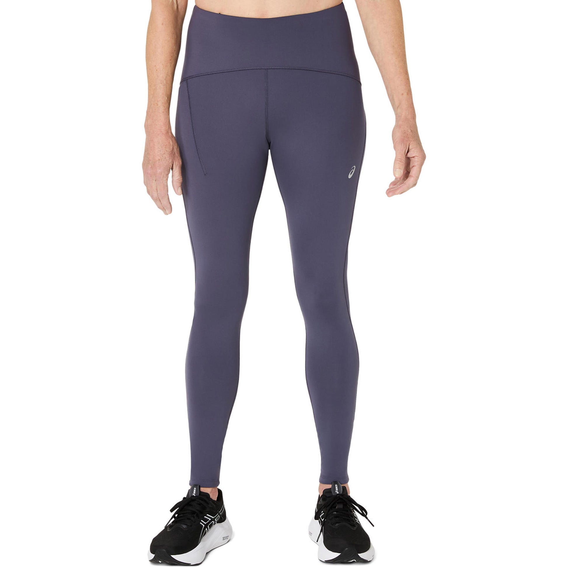 ASICS Road Winter High Waist  Lauftight Damen - blaugrau