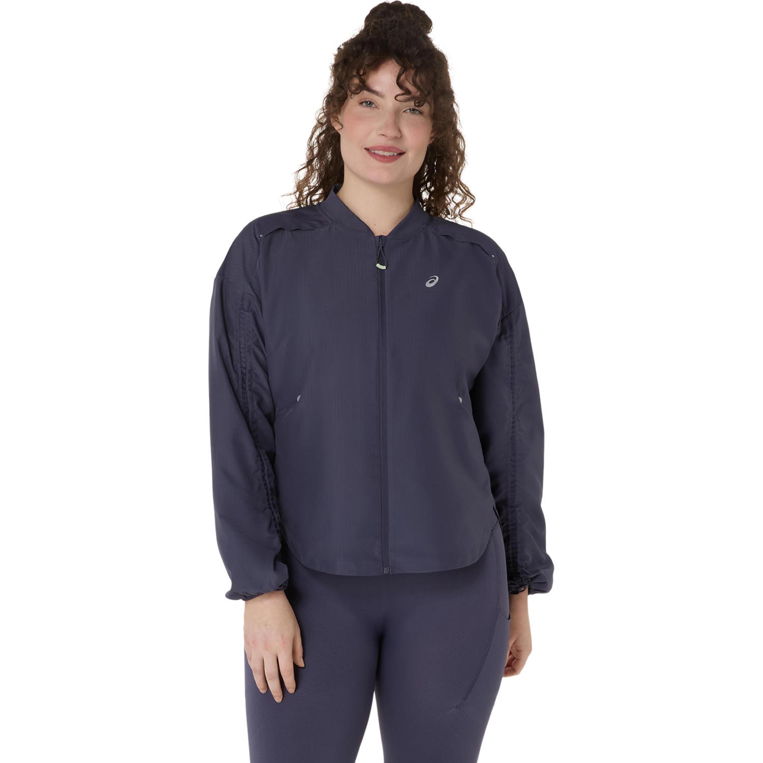 ASICS Nagino Adjustable  Laufjacke Damen - blaugrau, blau