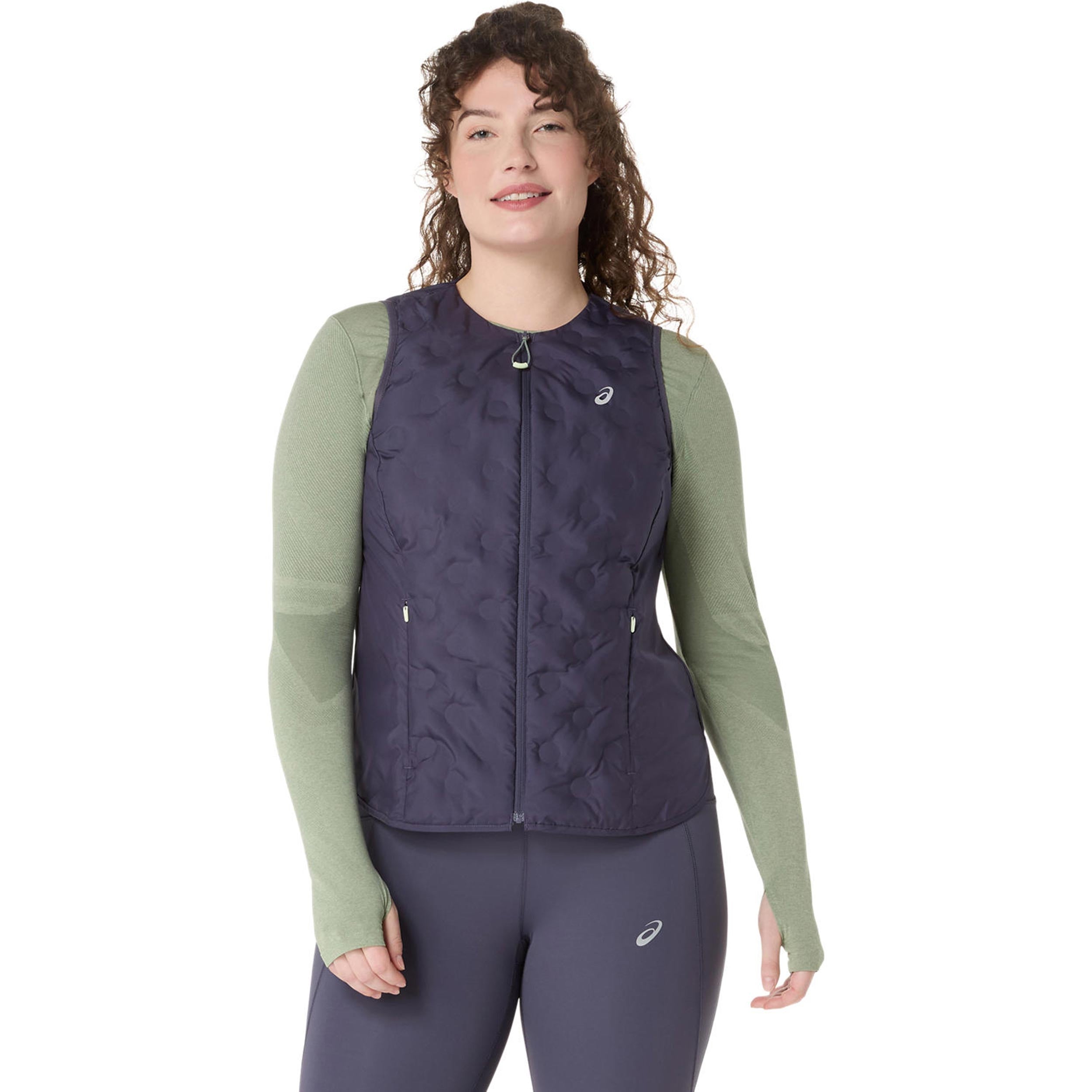 ASICS Nagino Padded  Running vests Women - blue grey