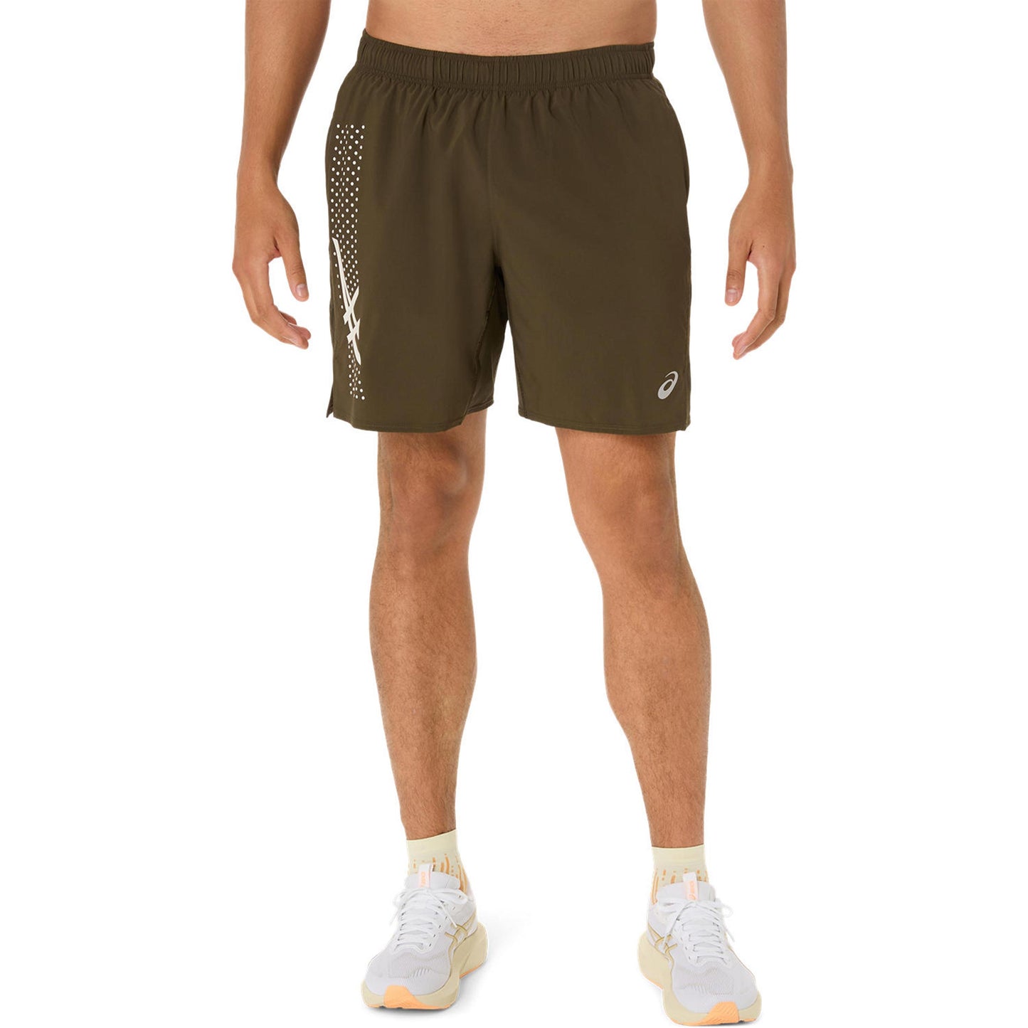 ASICS Icon 7in Running Shorts Men-Brown