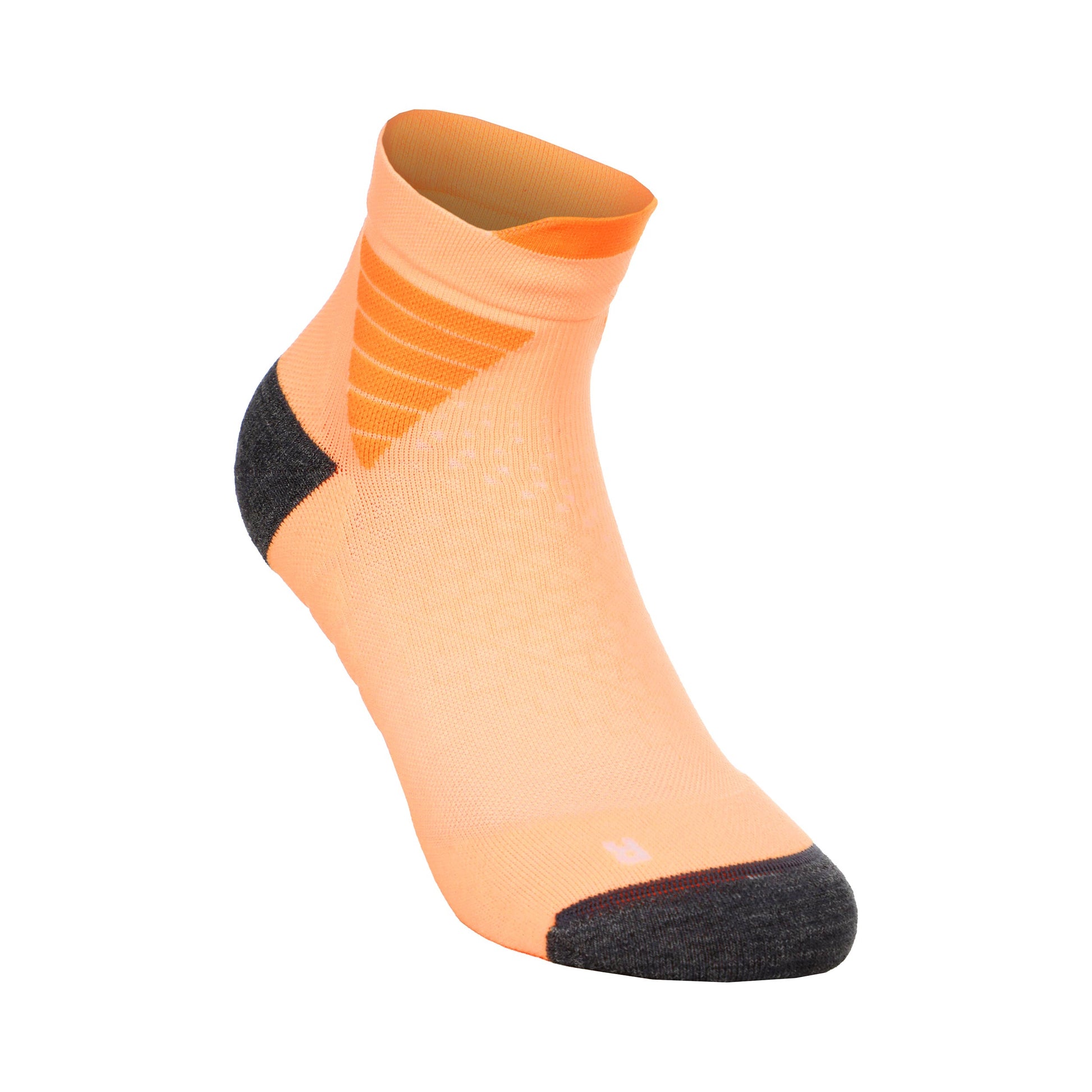 ASICS Elite Fujitrail Quarter Running Socks-Orange