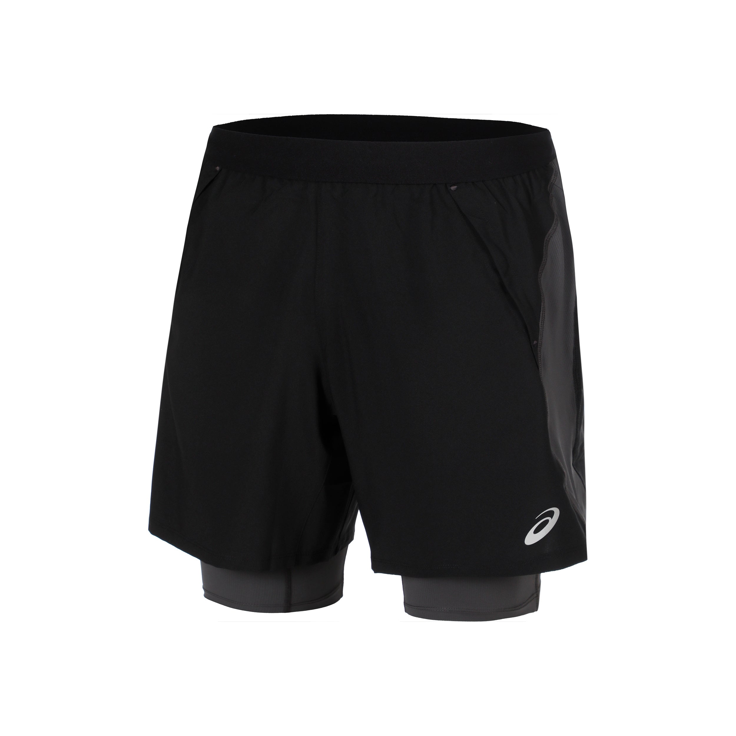 ASICS Road 2in1 7In  Running shorts Men - black