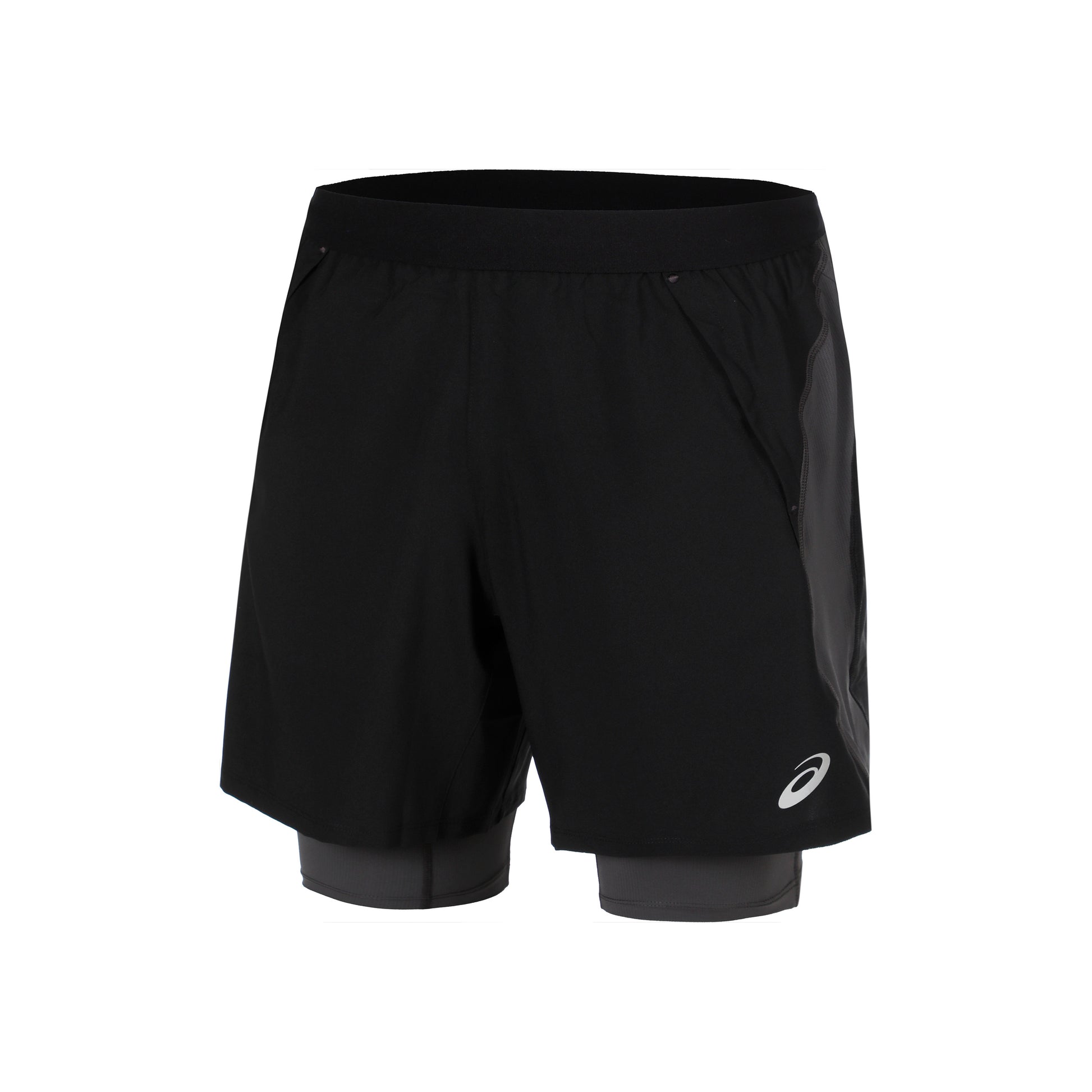 ASICS Road 2in1 7In  Running shorts Men - black