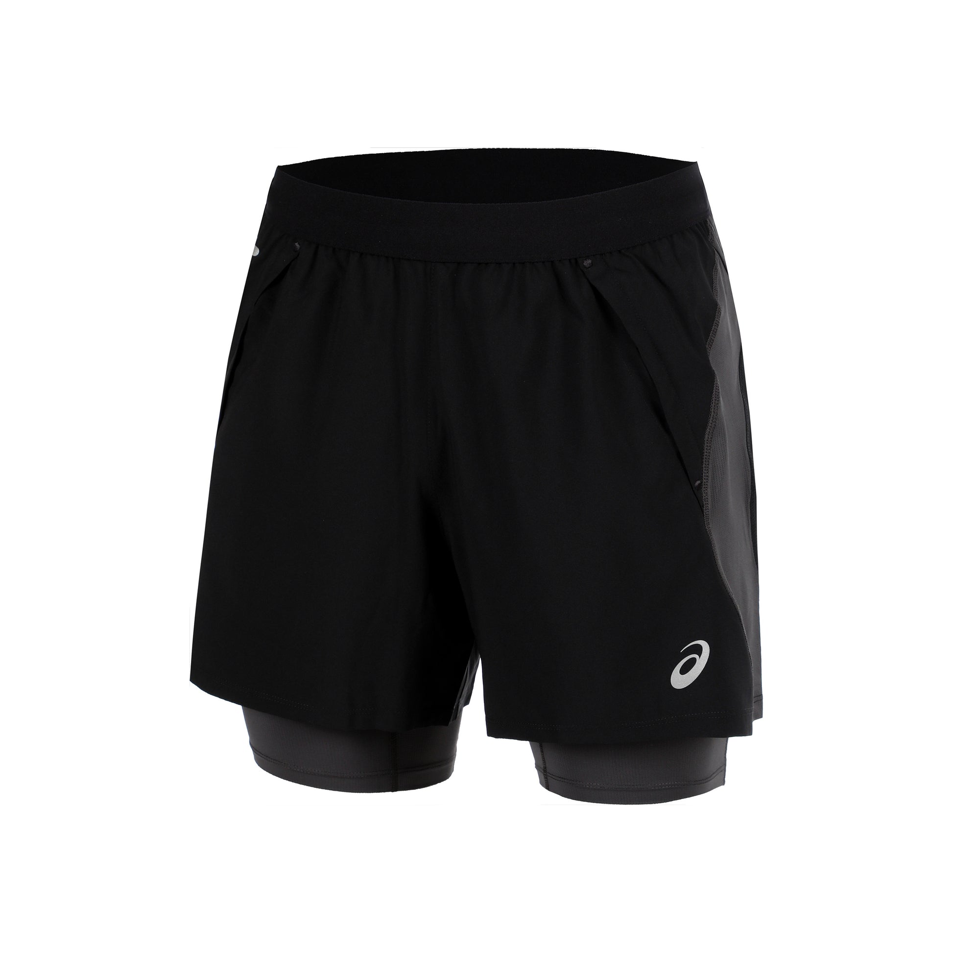 ASICS Road 2in1 5in Running shorts Men-black, dark grey