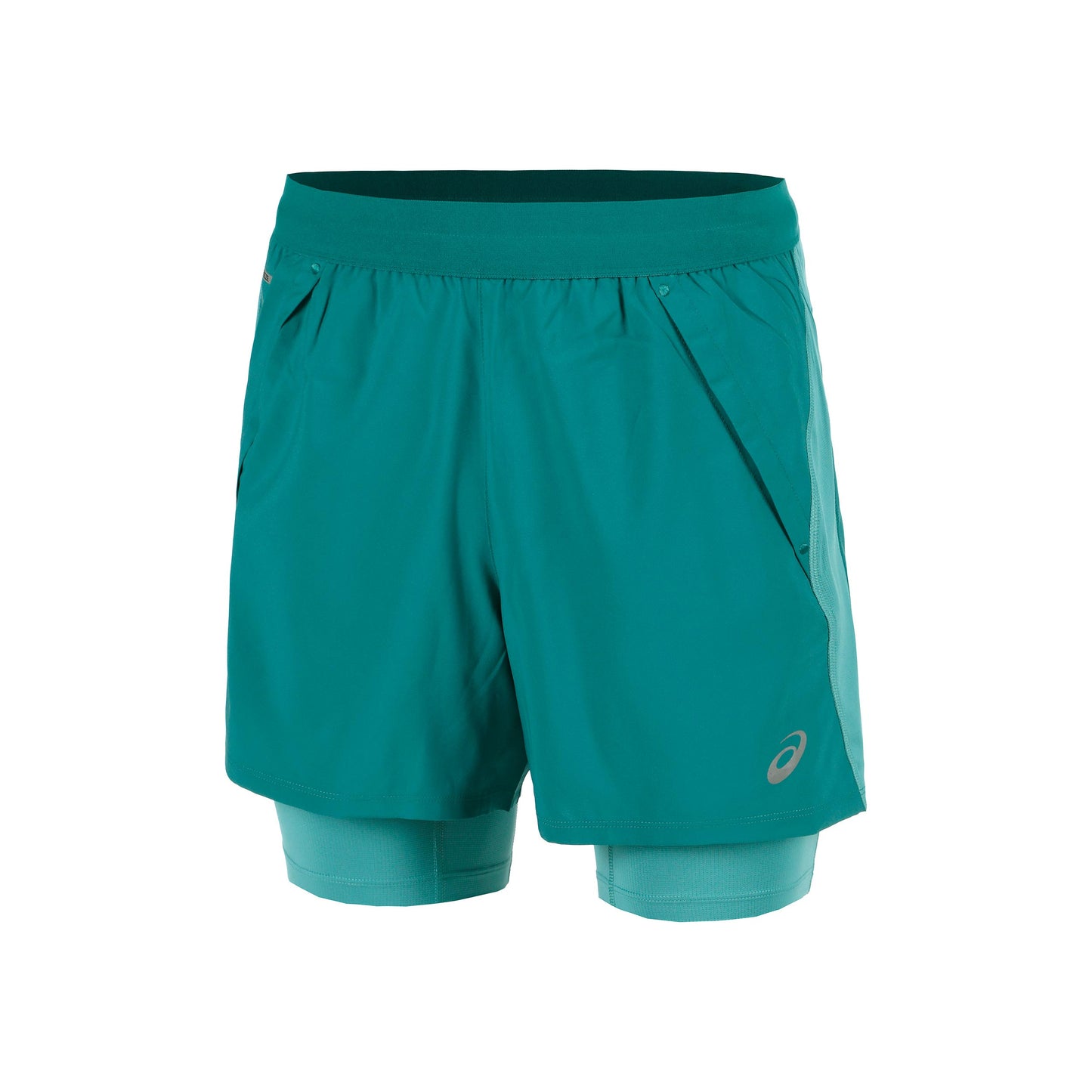 ASICS Road 2in1 5in Running shorts Men-turquoise