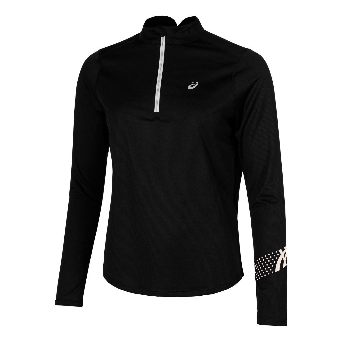 ASICS Icon 1/2 Zip Laufshirt Damen-Schwarz