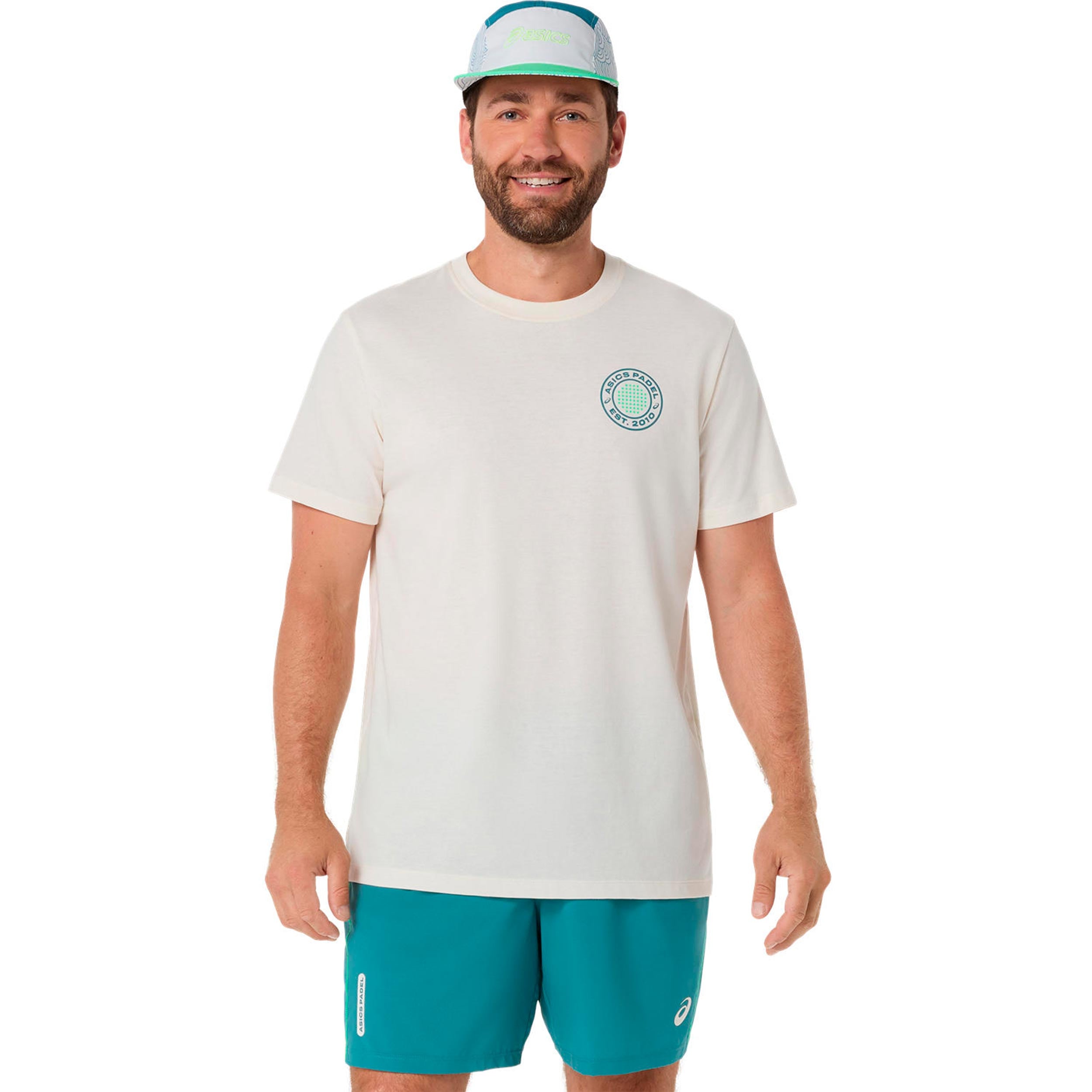 ASICS Court Graphic T-Shirt Men - cream, green