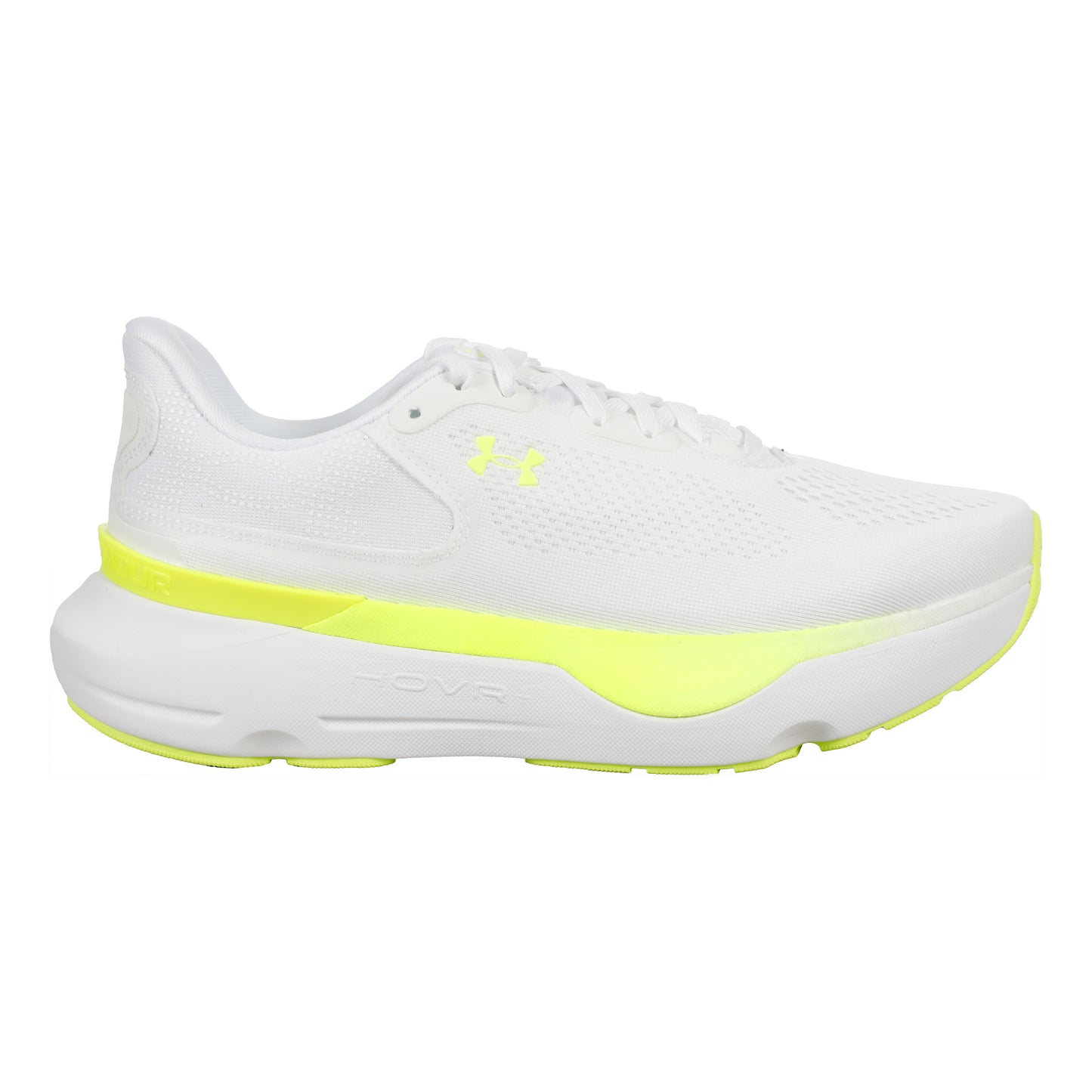 Under Armour Infinite Pro 2 Neutral Running Shoe Women-White,Neon Yellow