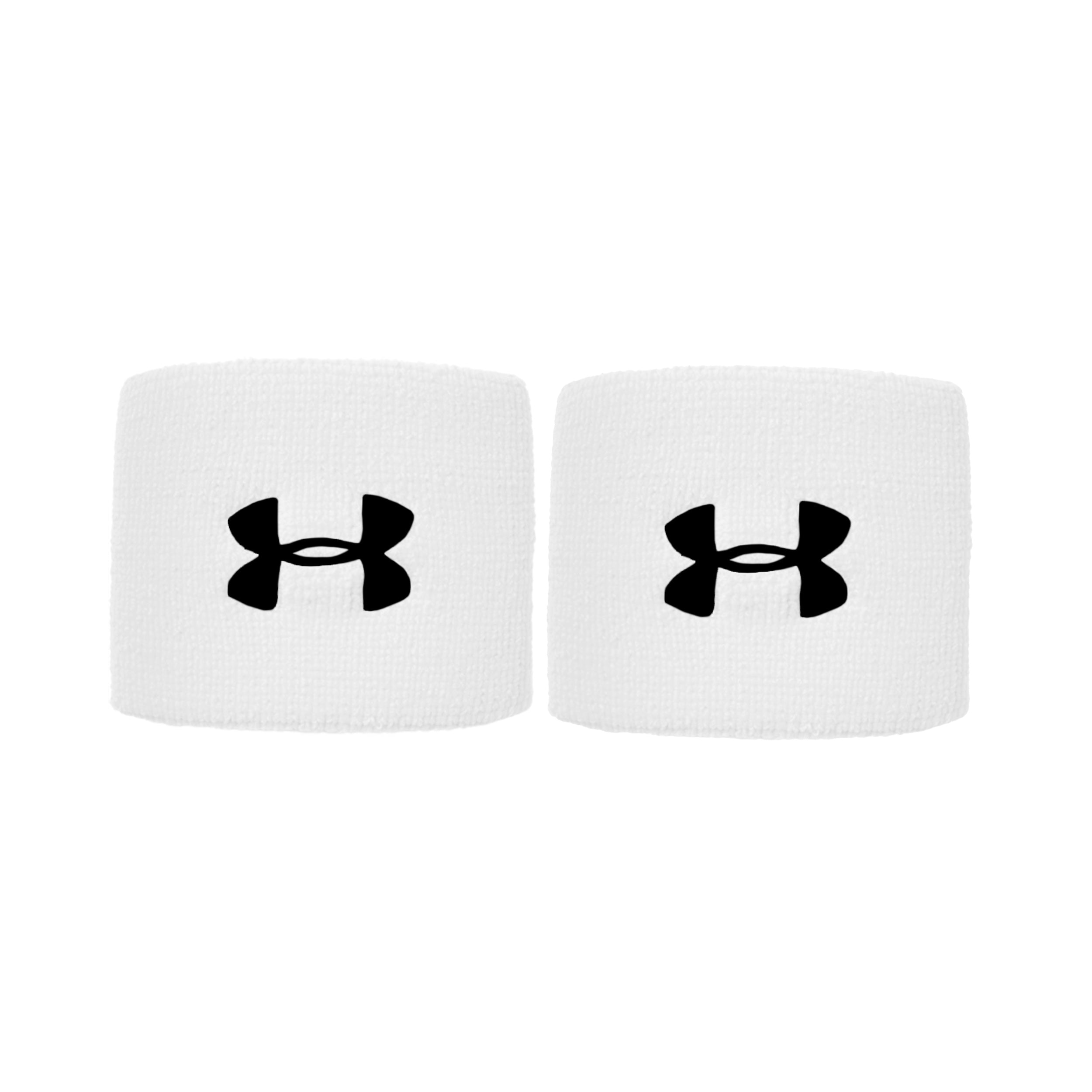 Under Armour Performance Wristband 2 Pack short - white, black