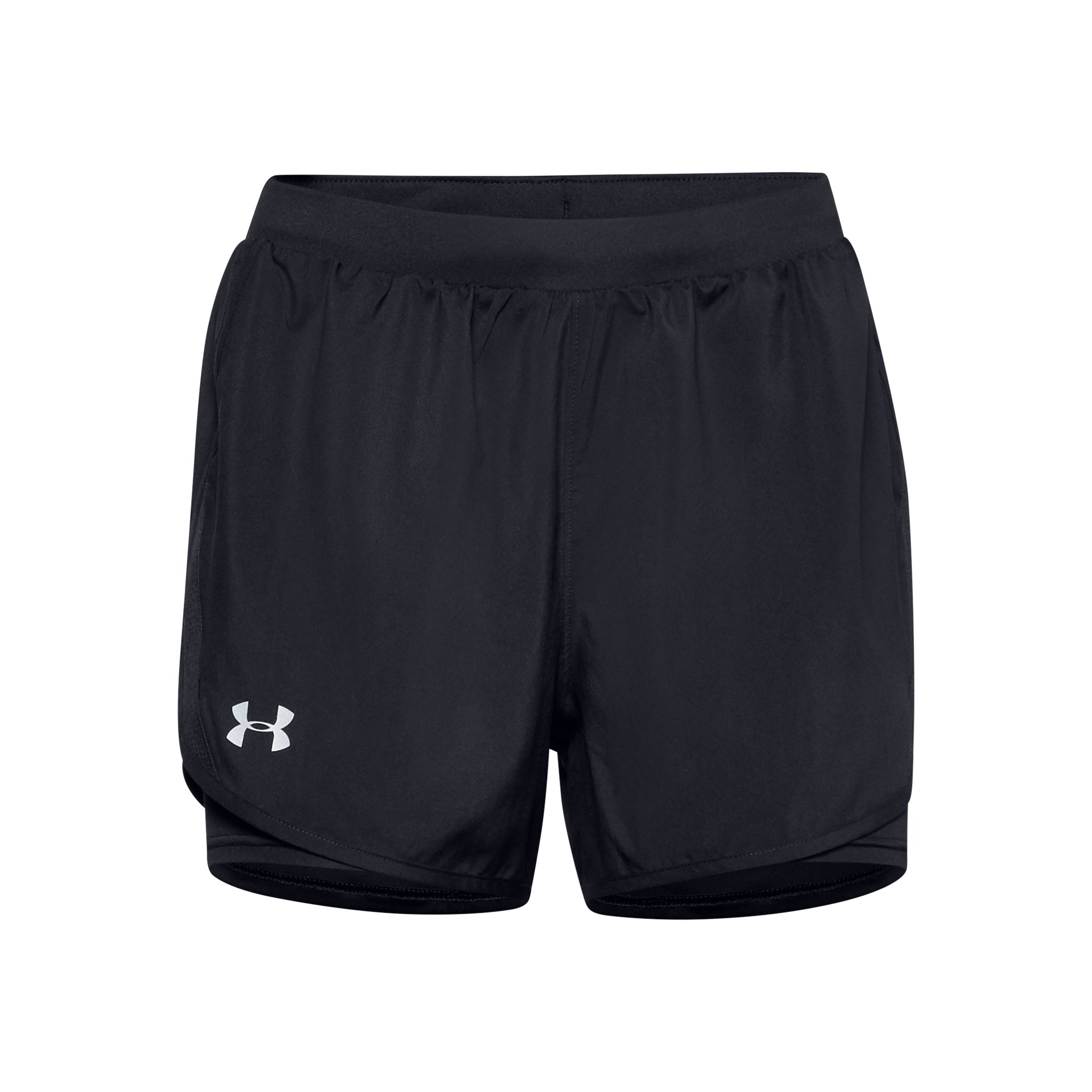 Under Armour Fly By 2.0 2in1 Shorts Women-Black,Silver