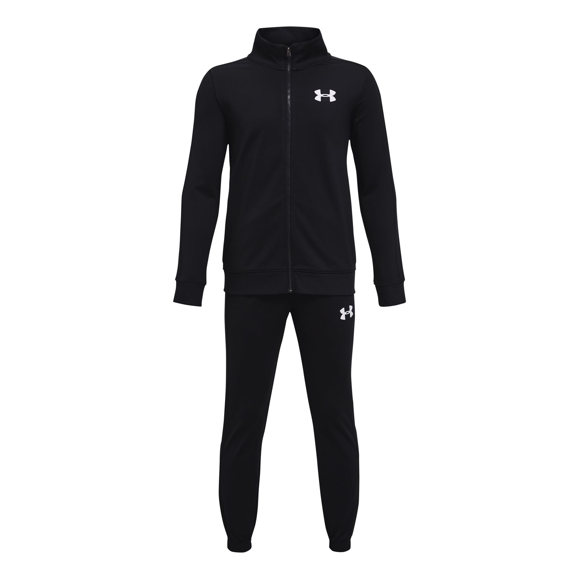 Under Armour Knit Tracksuit Boys-Black,White