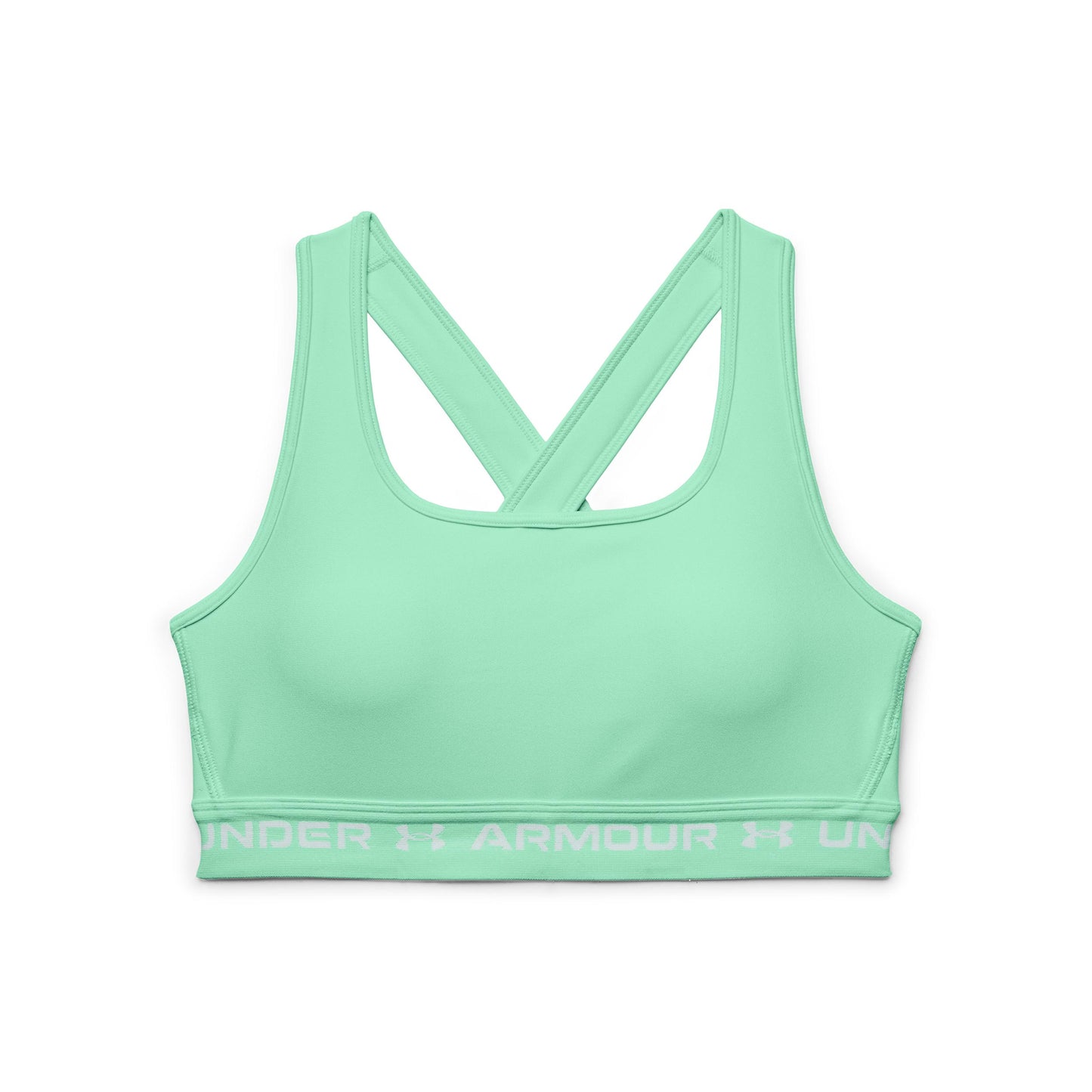 Under Armour Crossback Mid Sport-BH Damen - hellgrün,