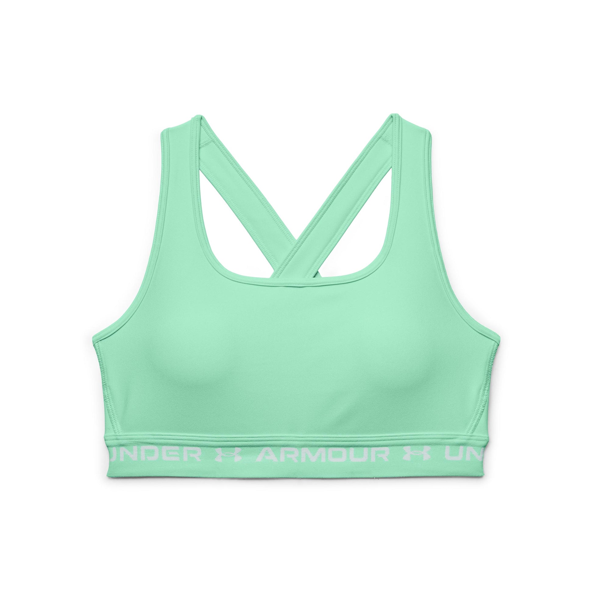 Under Armour Crossback Mid Sport-BH Damen - hellgrün,