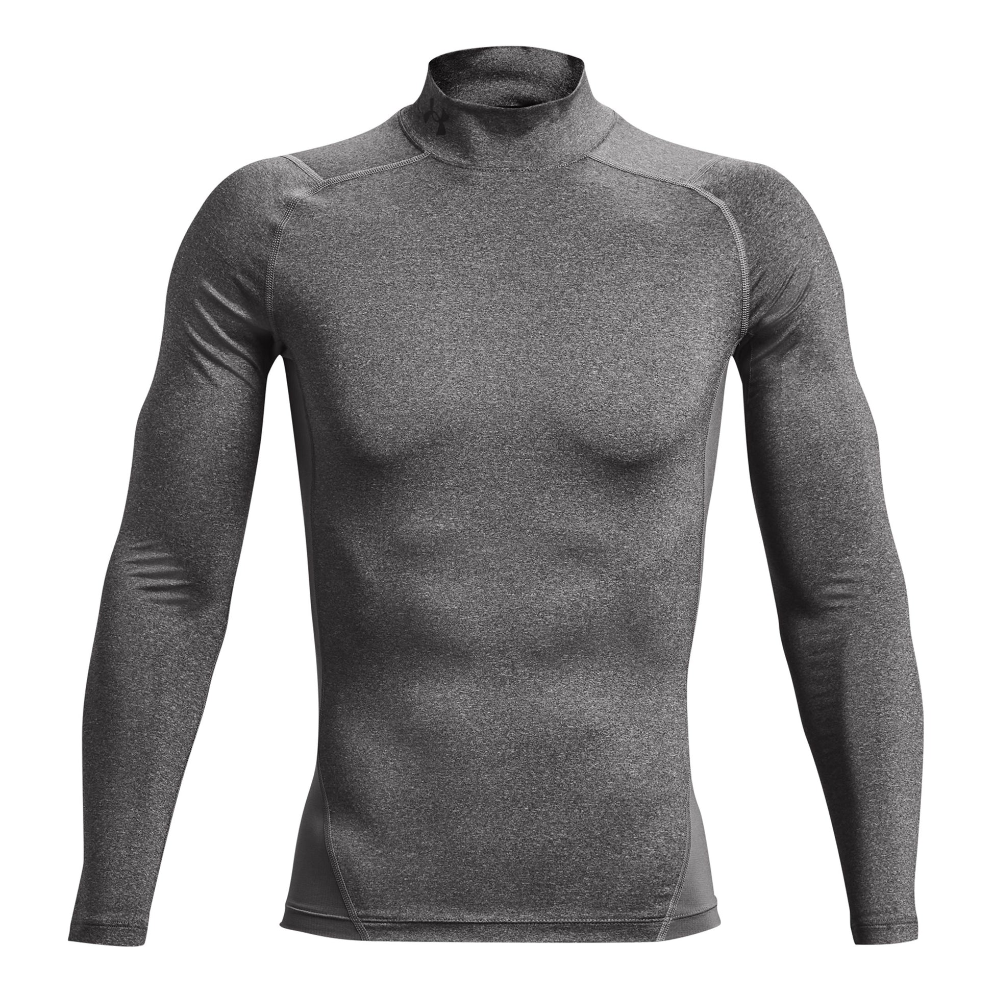 Under Armour Heatgear Comp Mock Longsleeve Herren-Grau