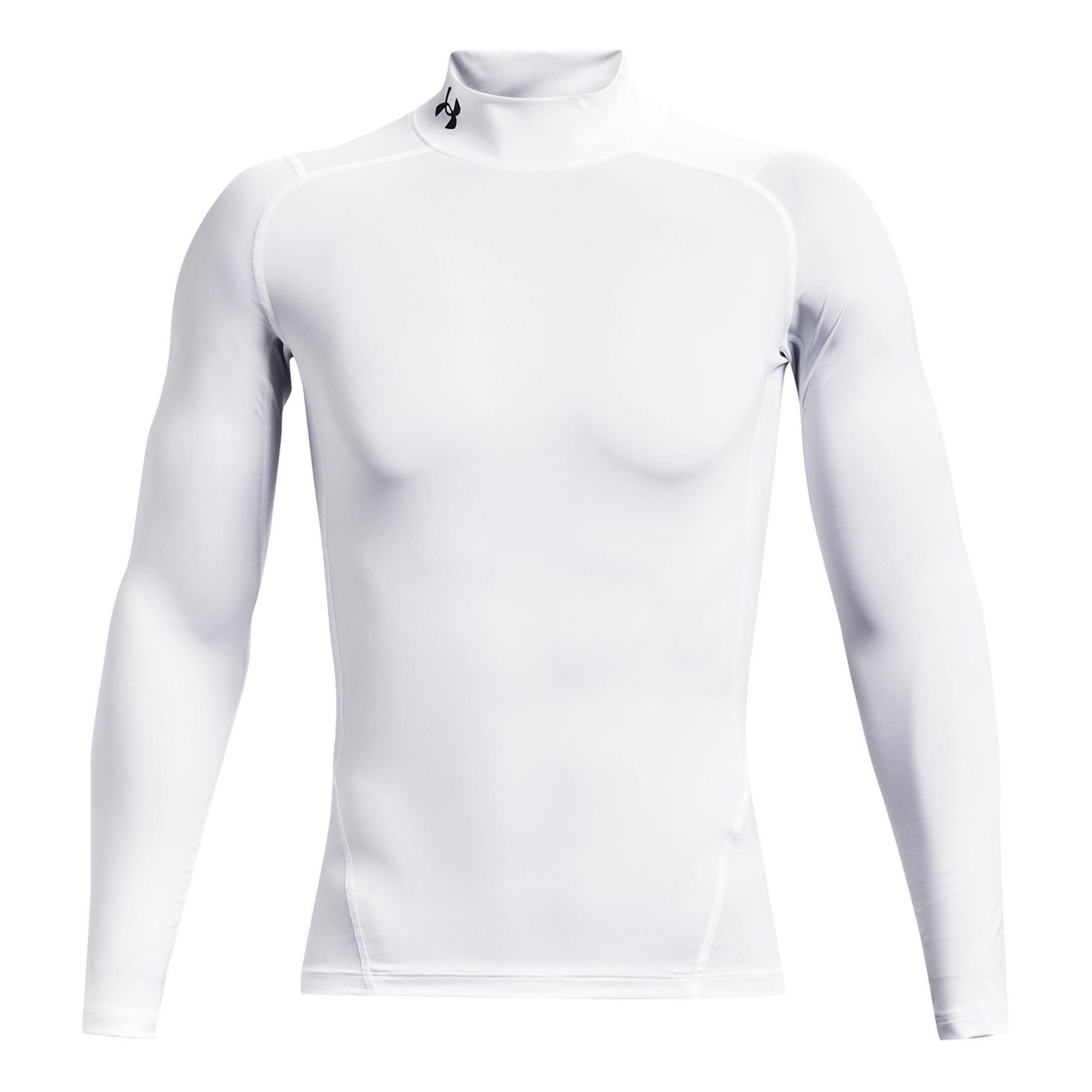 Under Armour Heatgear Comp Mock Long Sleeve Men-White
