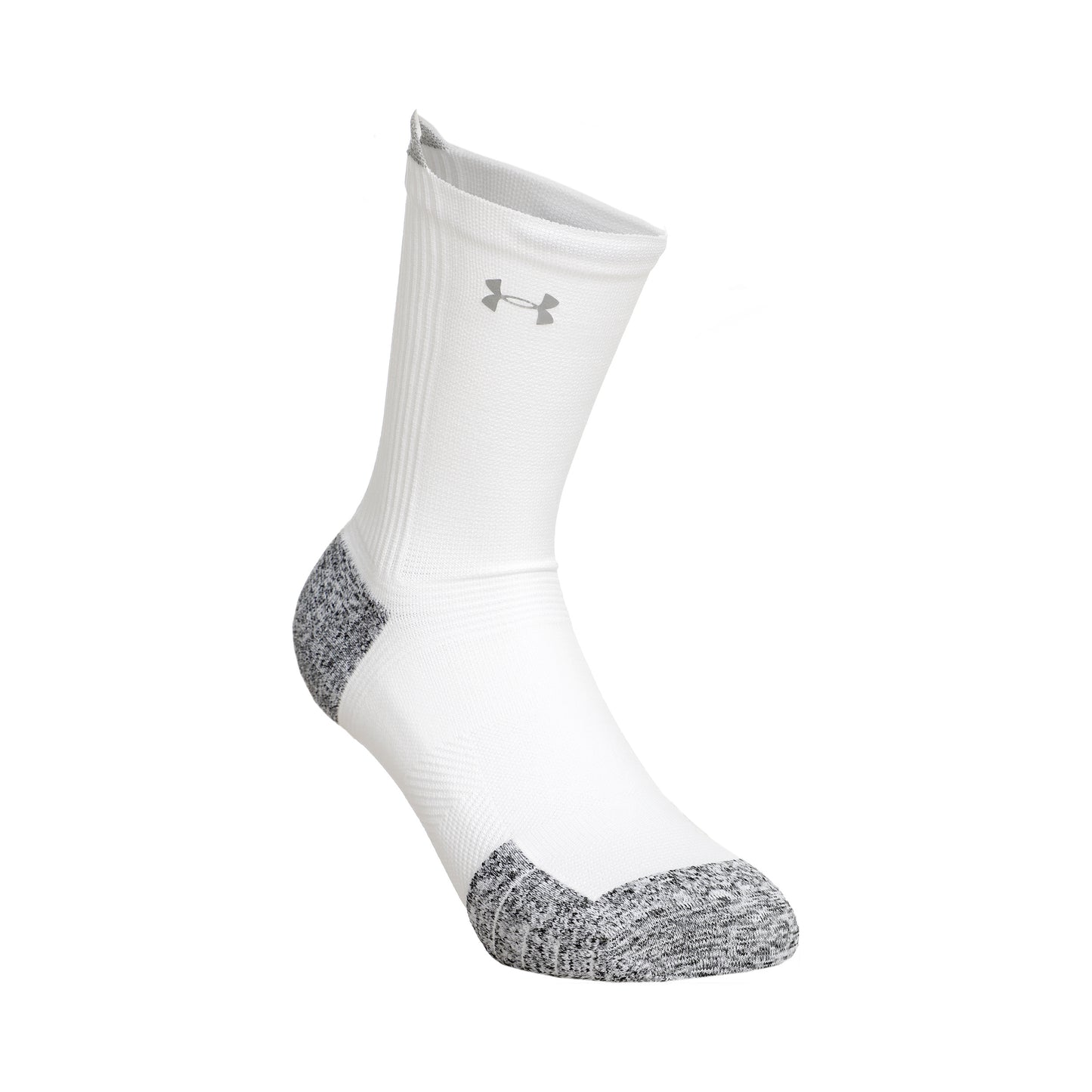 Under Armour AD Run Cushion Running Socks-White,Grey