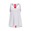 Knockout Tank-Top Mädchen - weiß, pink
