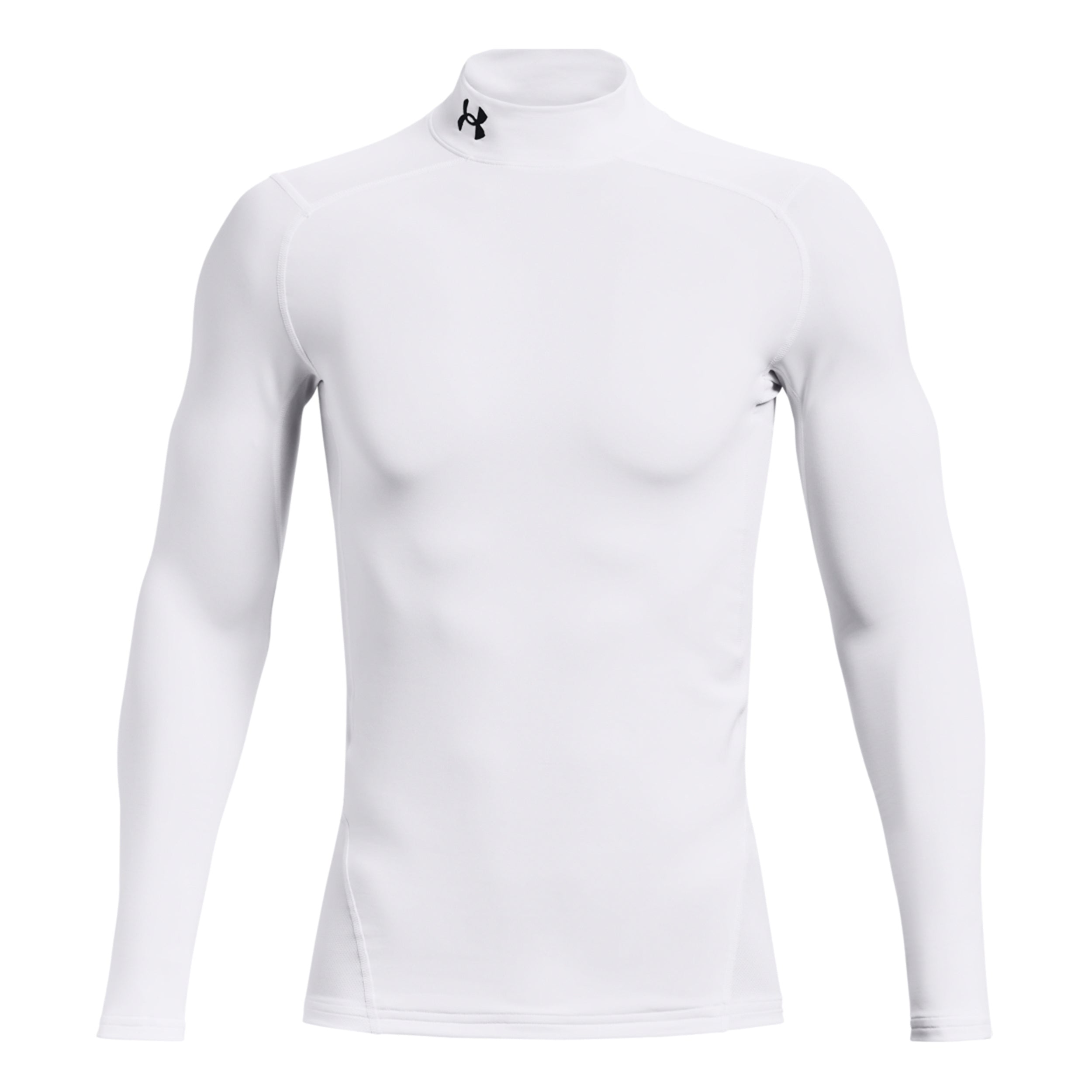 Under Armour Coldgear Comp Mock Longsleeve Herren-Weiß