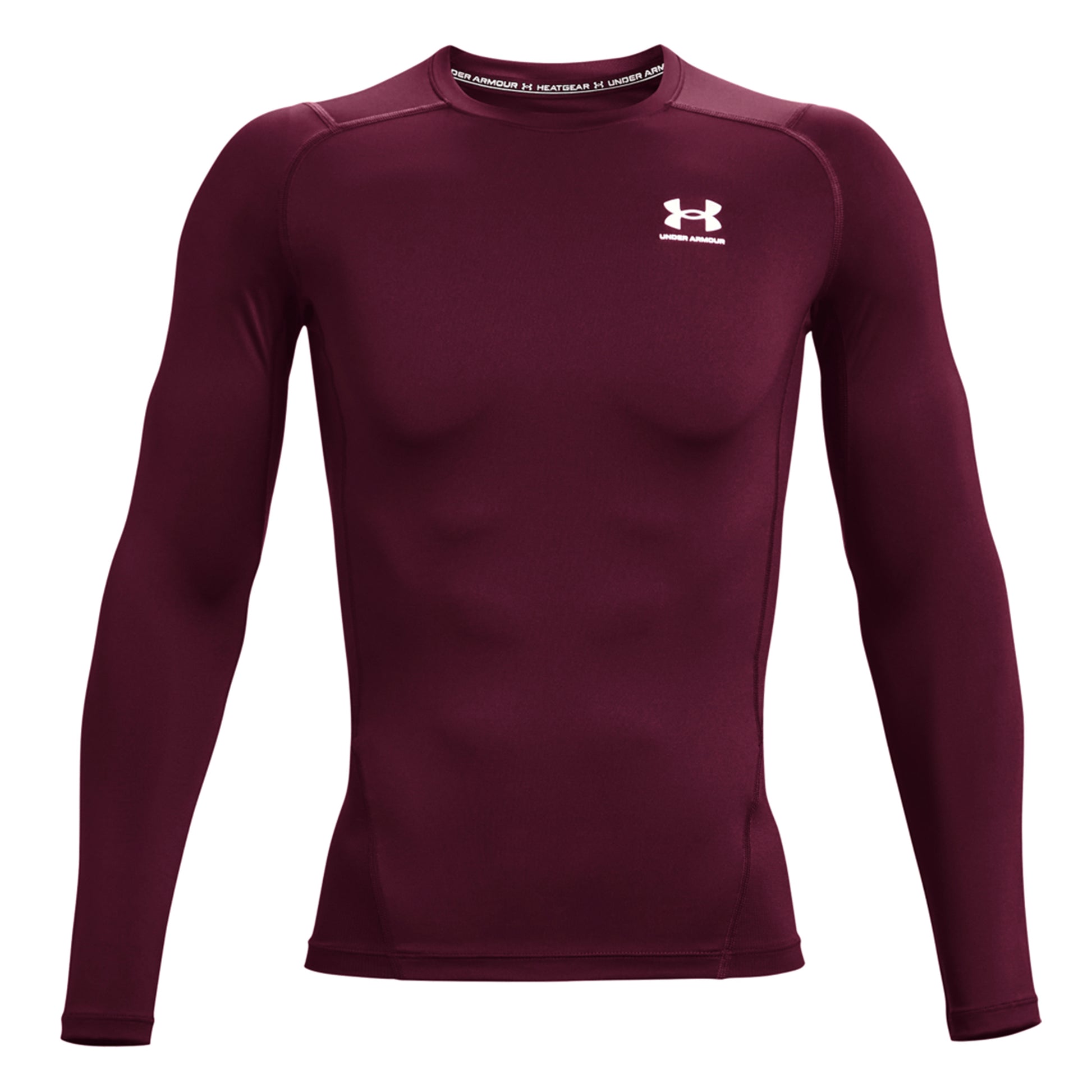 Under Armour Heatgear Comp Long sleeve Men - dark red,